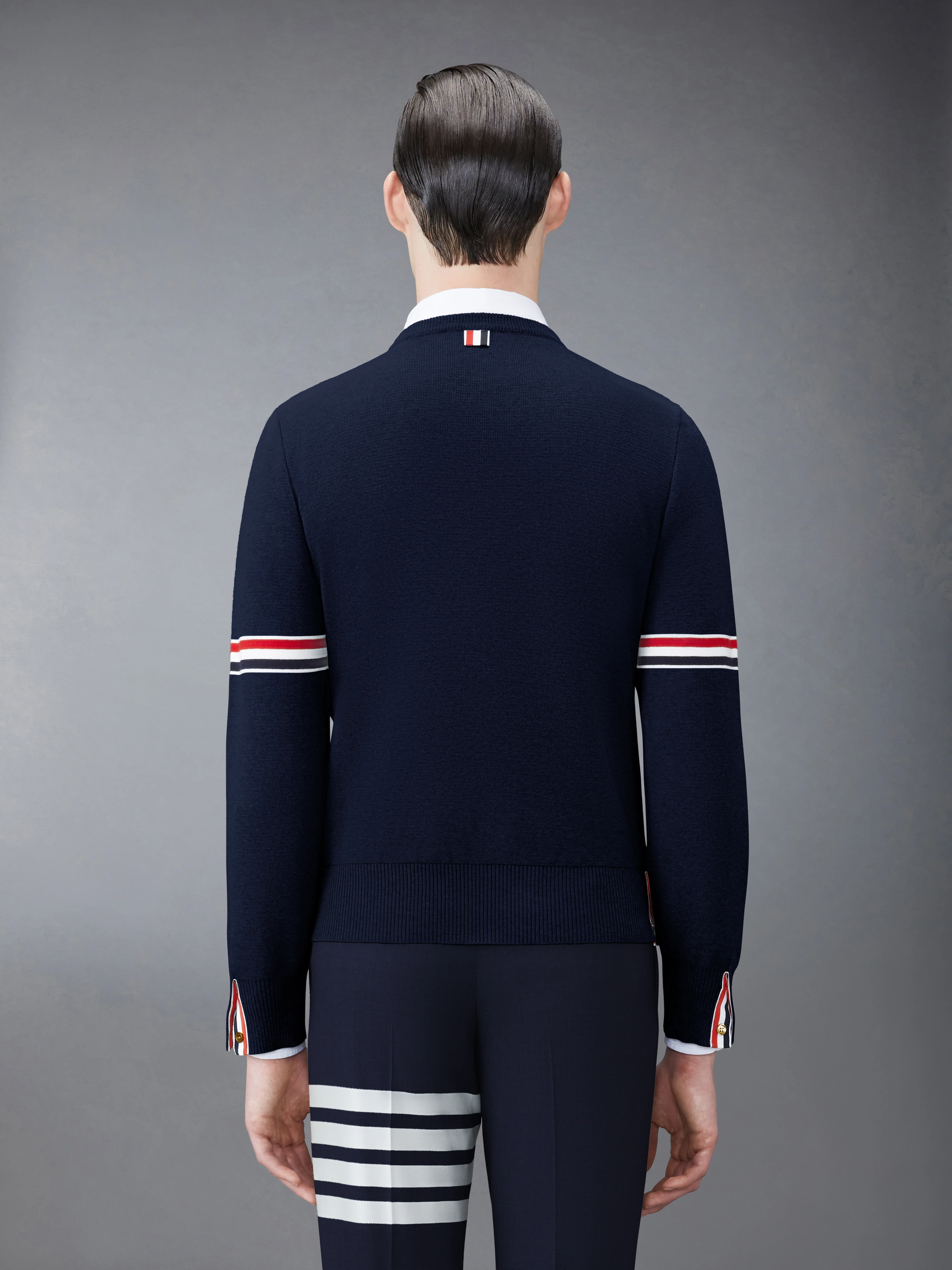 MILANO STITCH RWB ARM STRIPE PULLOVER - Image 2