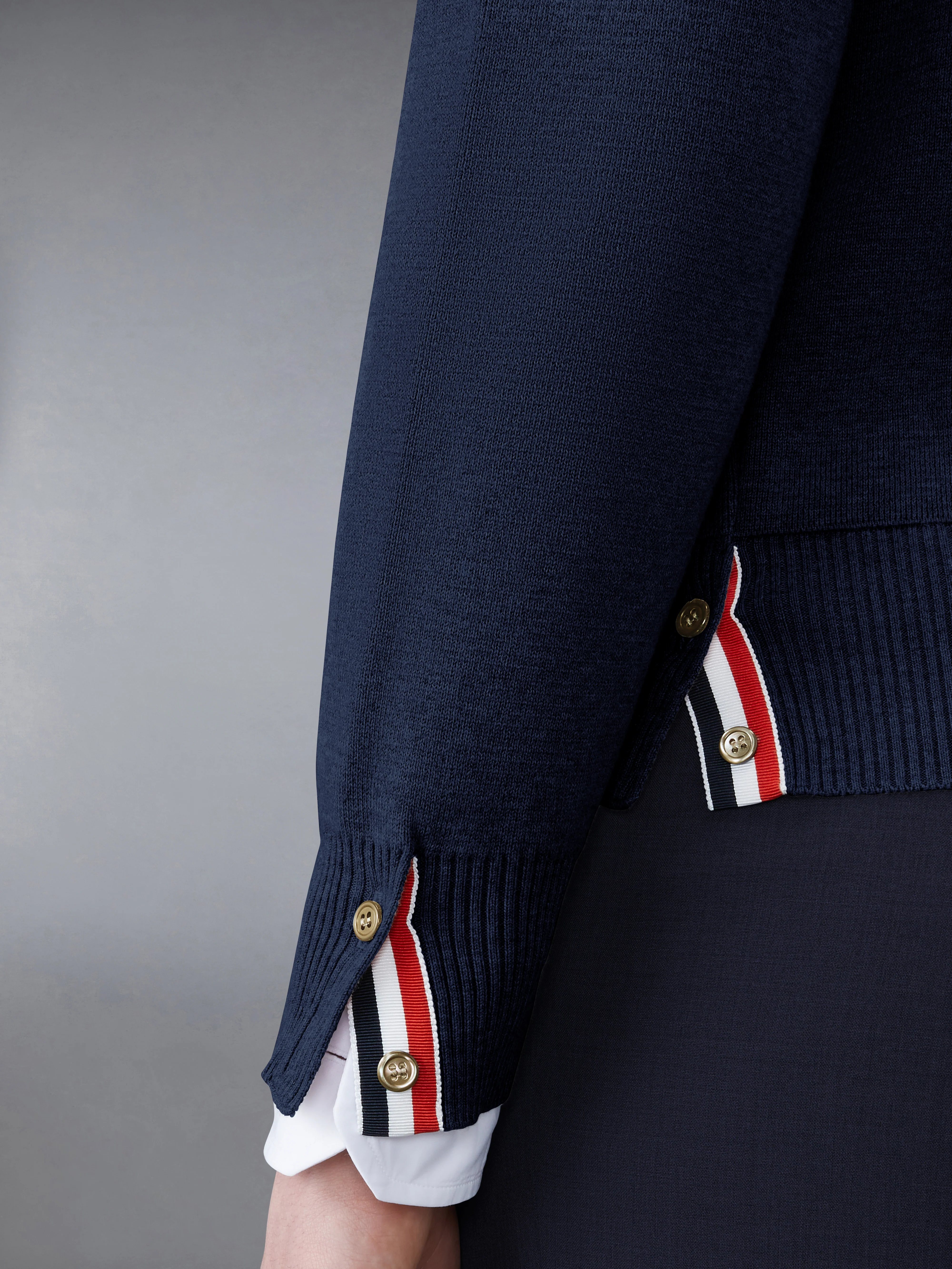 MILANO STITCH RWB ARM STRIPE PULLOVER - Image 4