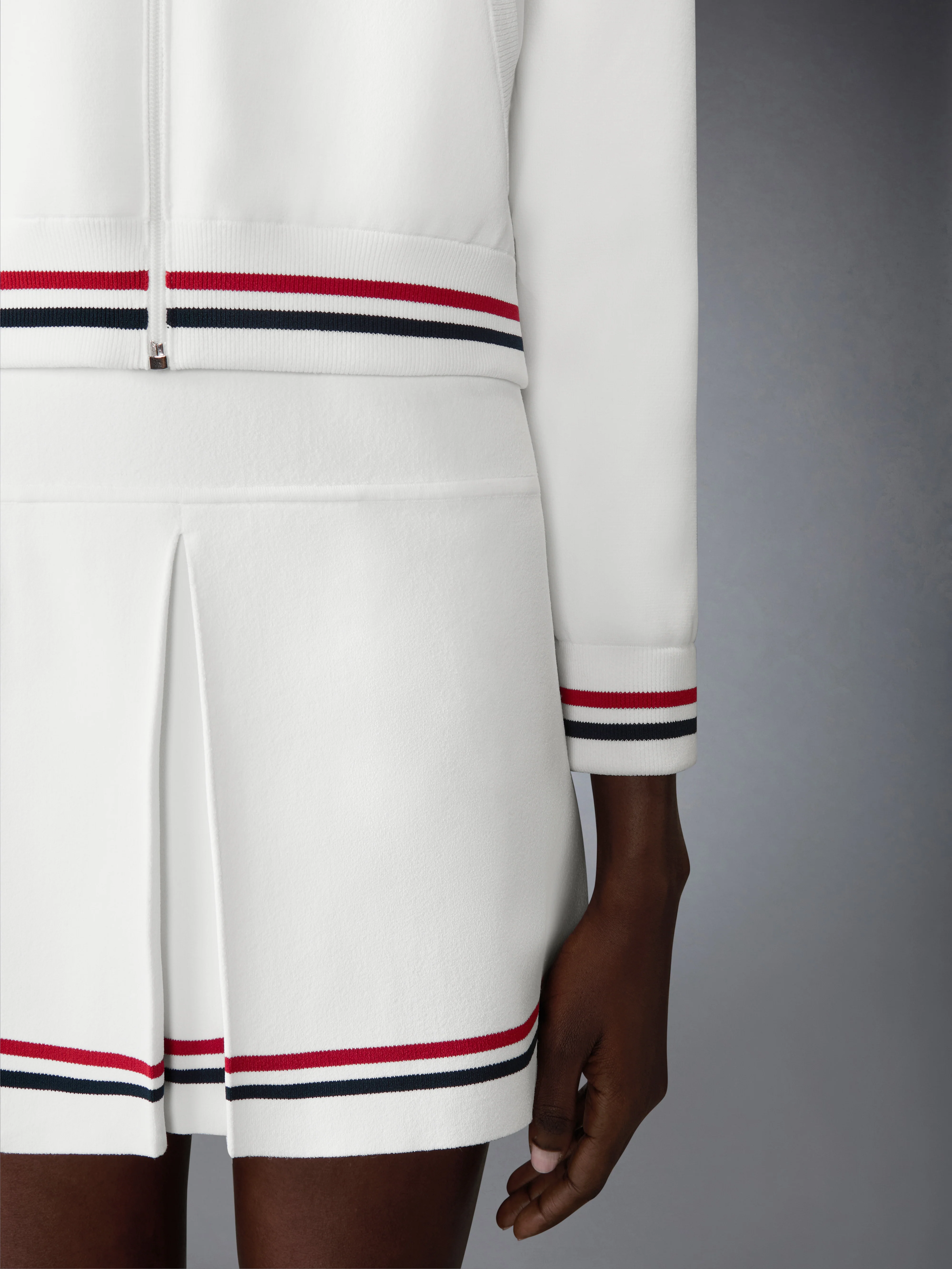 MILANO STITCH RWB STRIPE BOMBER JACKET - Image 4