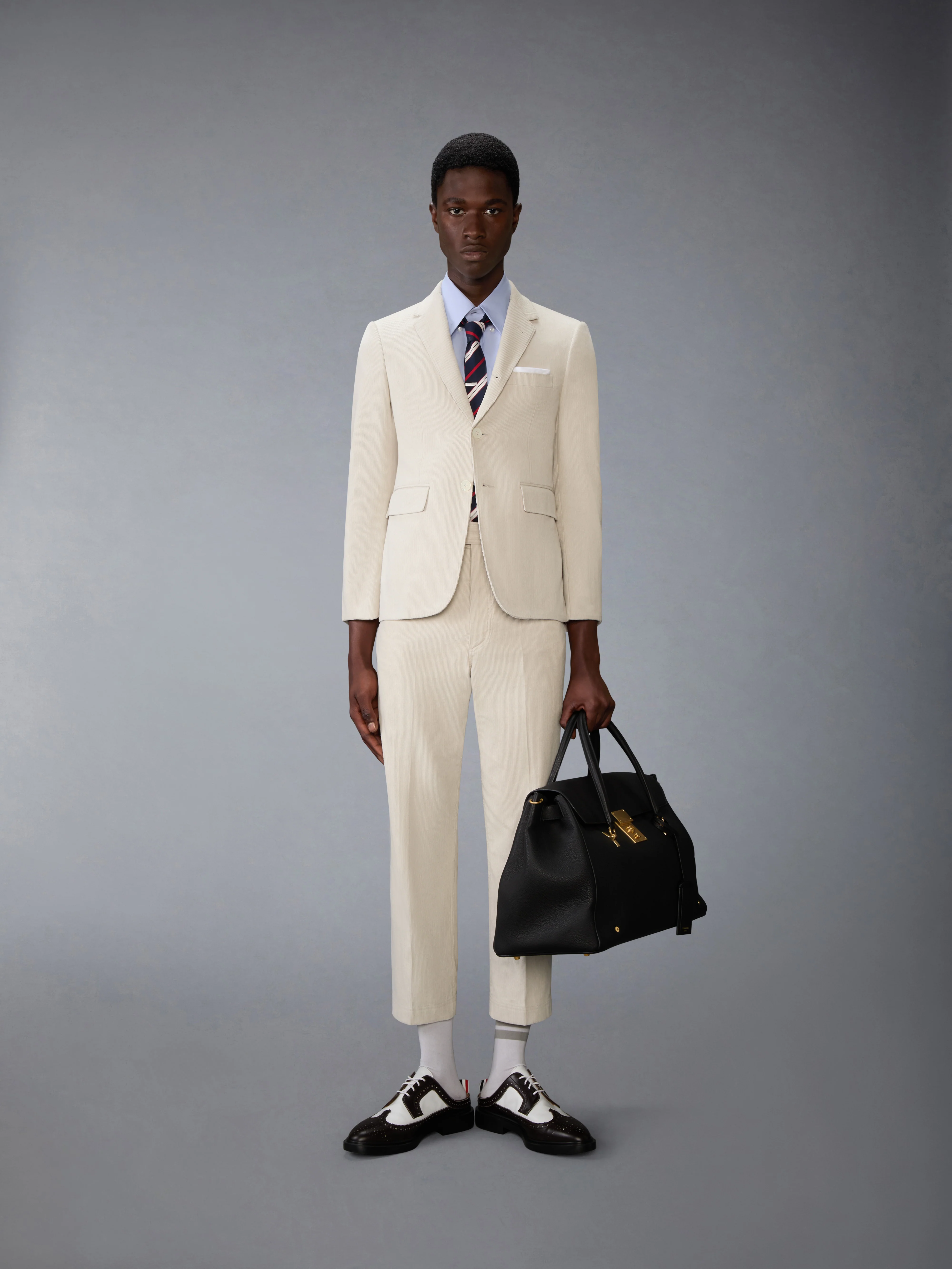 NARROW WALE CORDUROY TAPERED CHINO TROUSER - Image 3