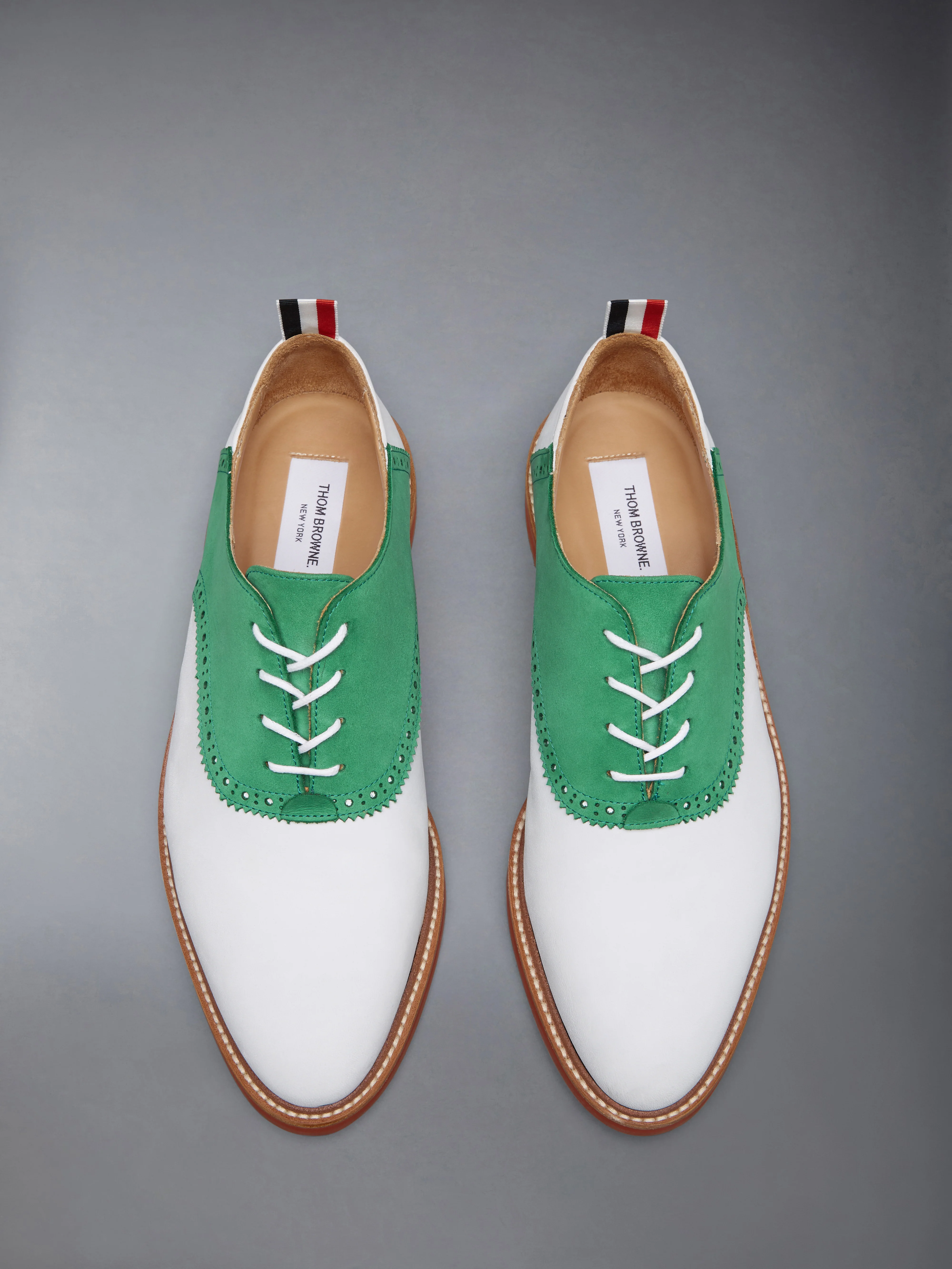 NUBUCK RUBBER SOLE SADDLE SHOE - Image 5