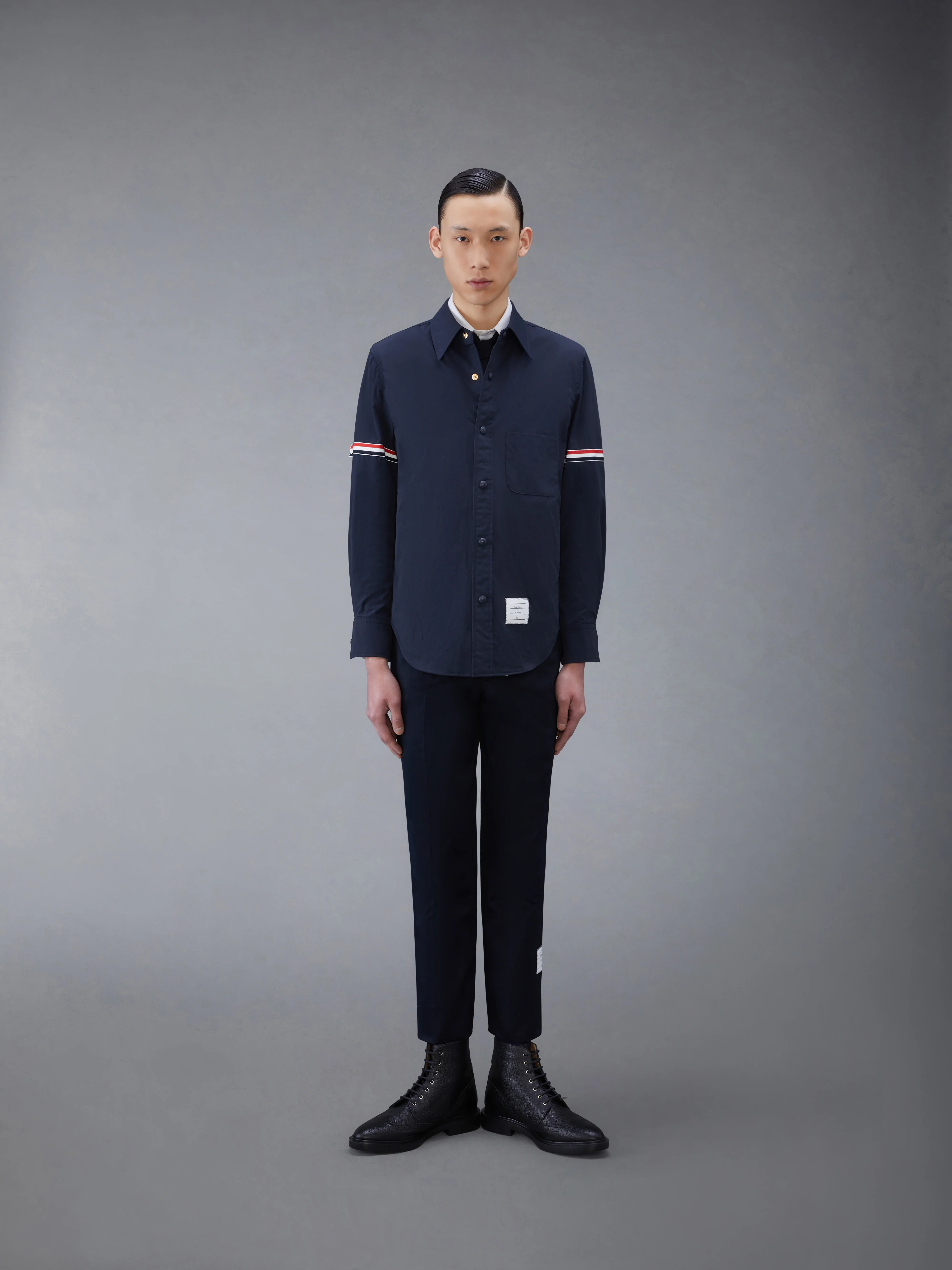 NYLON SHELL ARMBAND SHIRT JACKET - Image 3