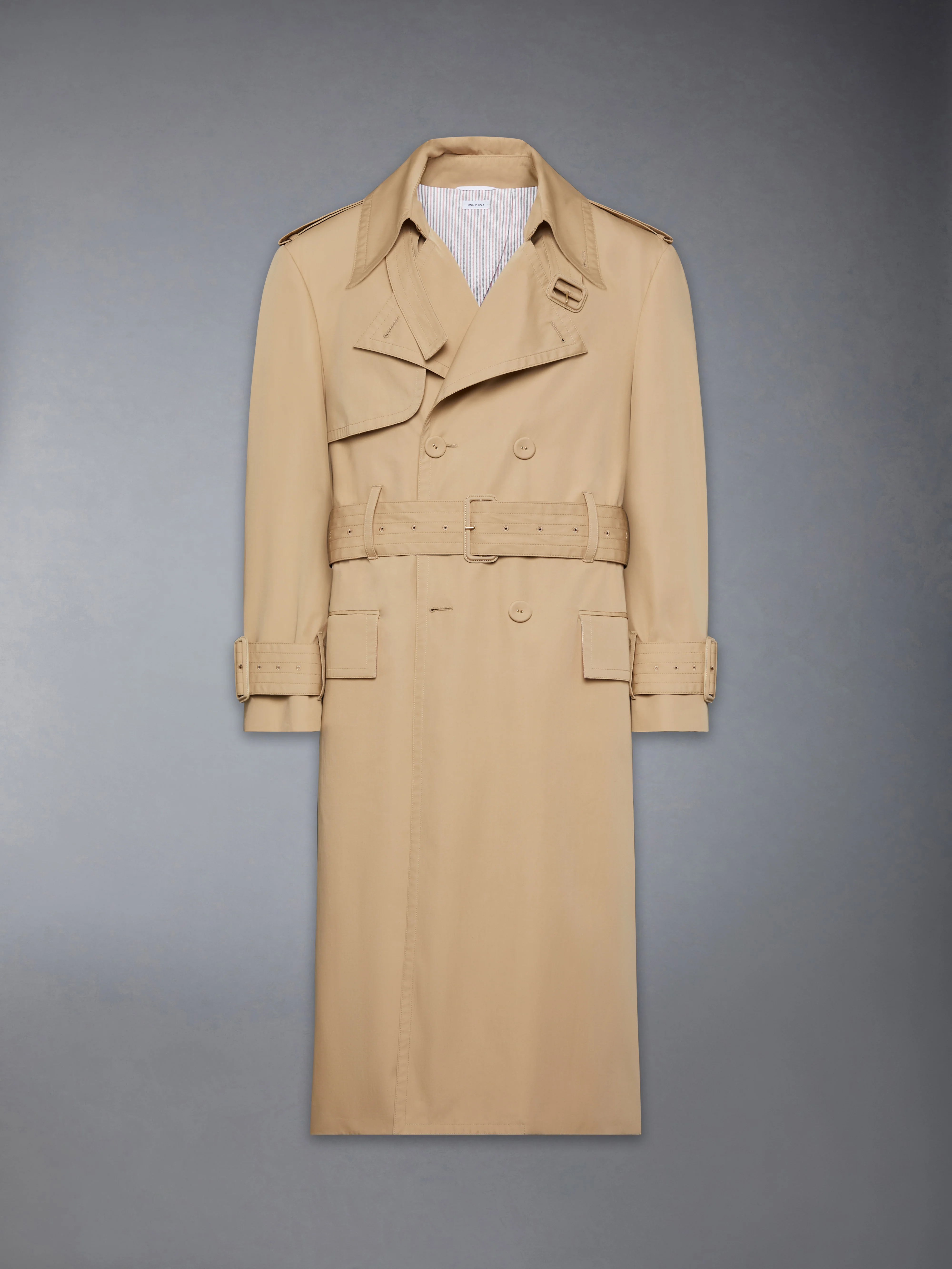OVERSIZED COTTON SUITING TRENCH COAT - Image 9