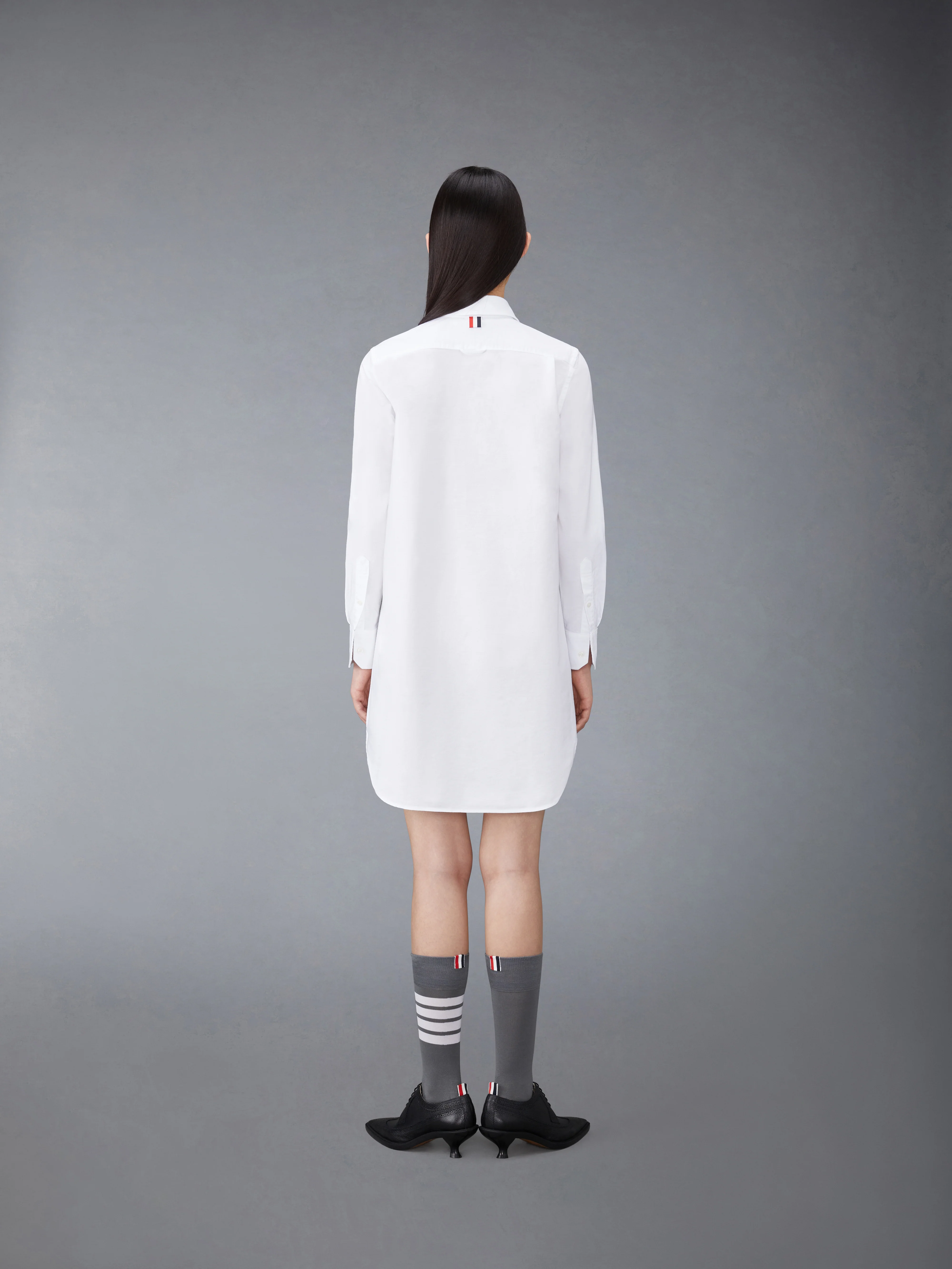 OXFORD GROSGRAIN PLACKET MINI SHIRTDRESS - Image 3