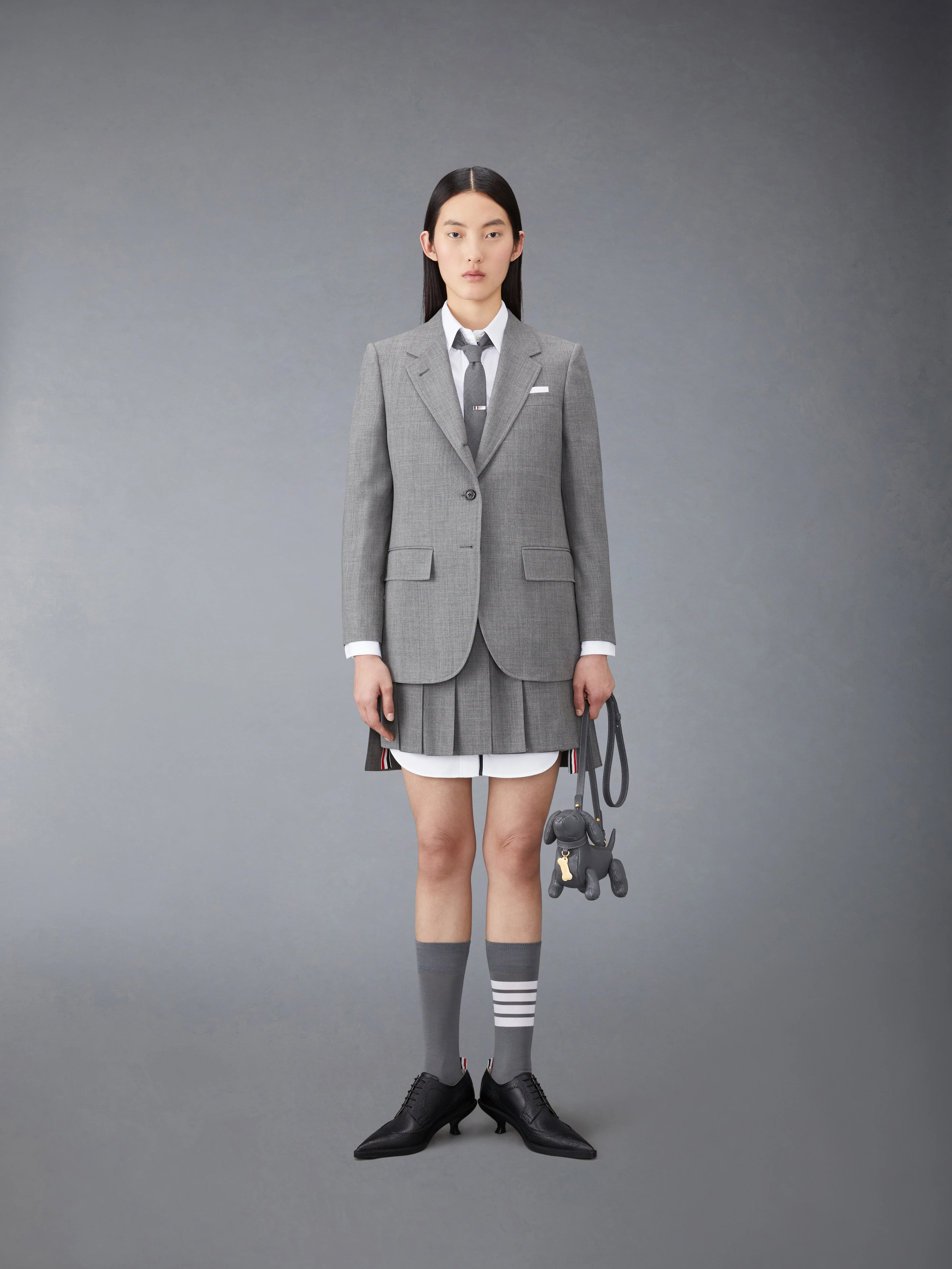 OXFORD GROSGRAIN PLACKET MINI SHIRTDRESS - Image 4