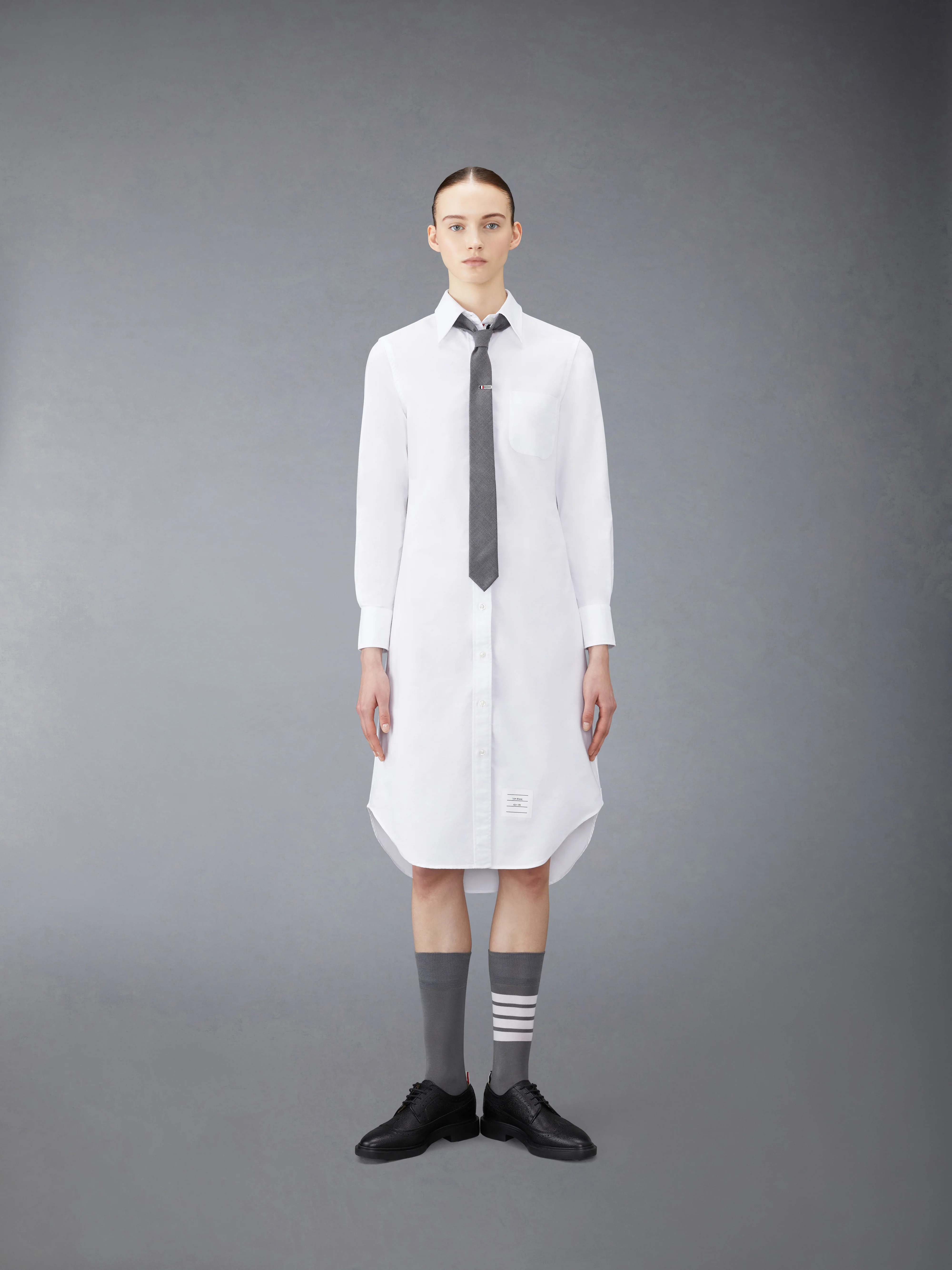 OXFORD GROSGRAIN PLACKET SHIRTDRESS - Image 5