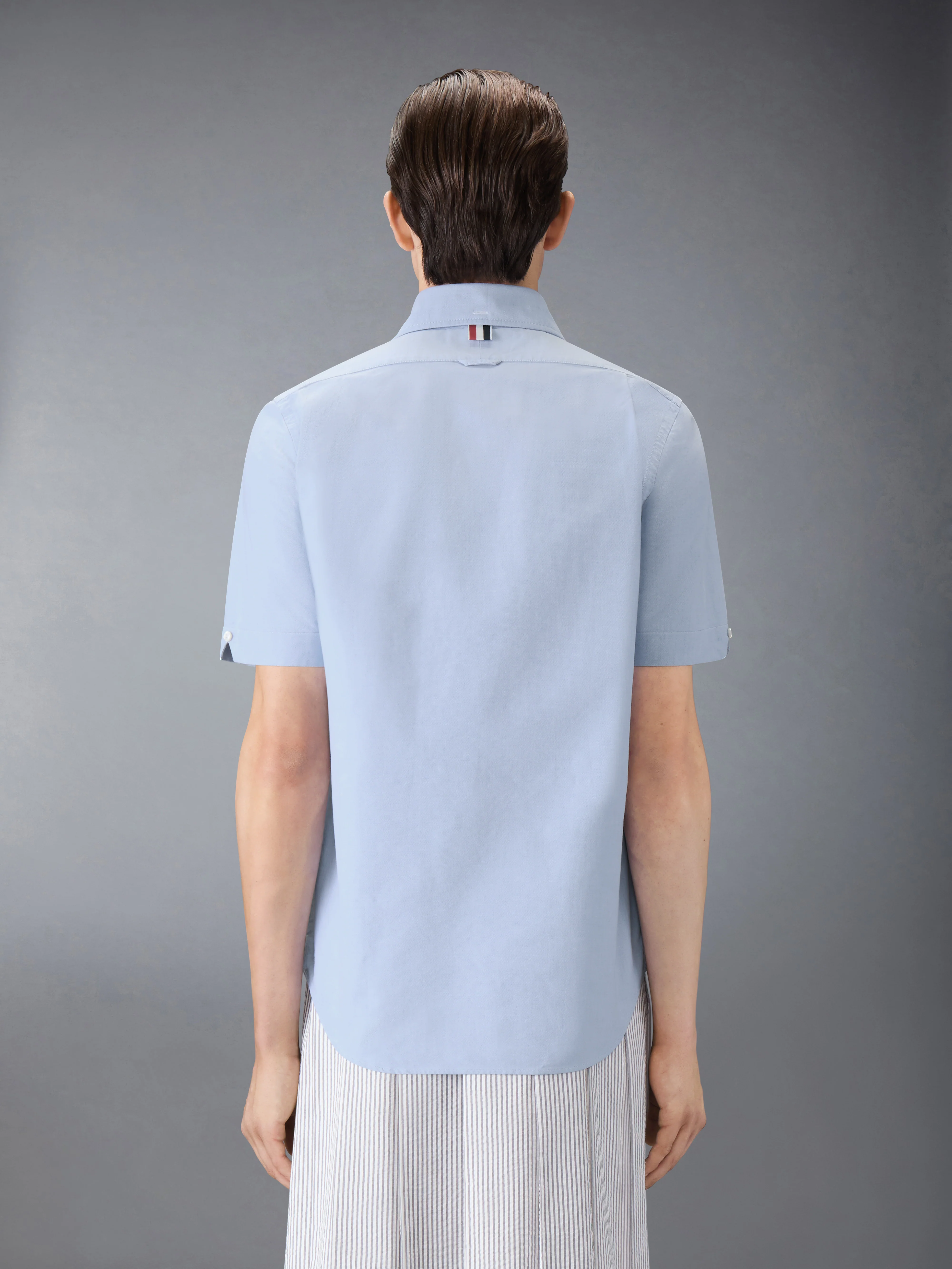 OXFORD GROSGRAIN PLACKET SHORT SLEEVE SHIRT - Image 3