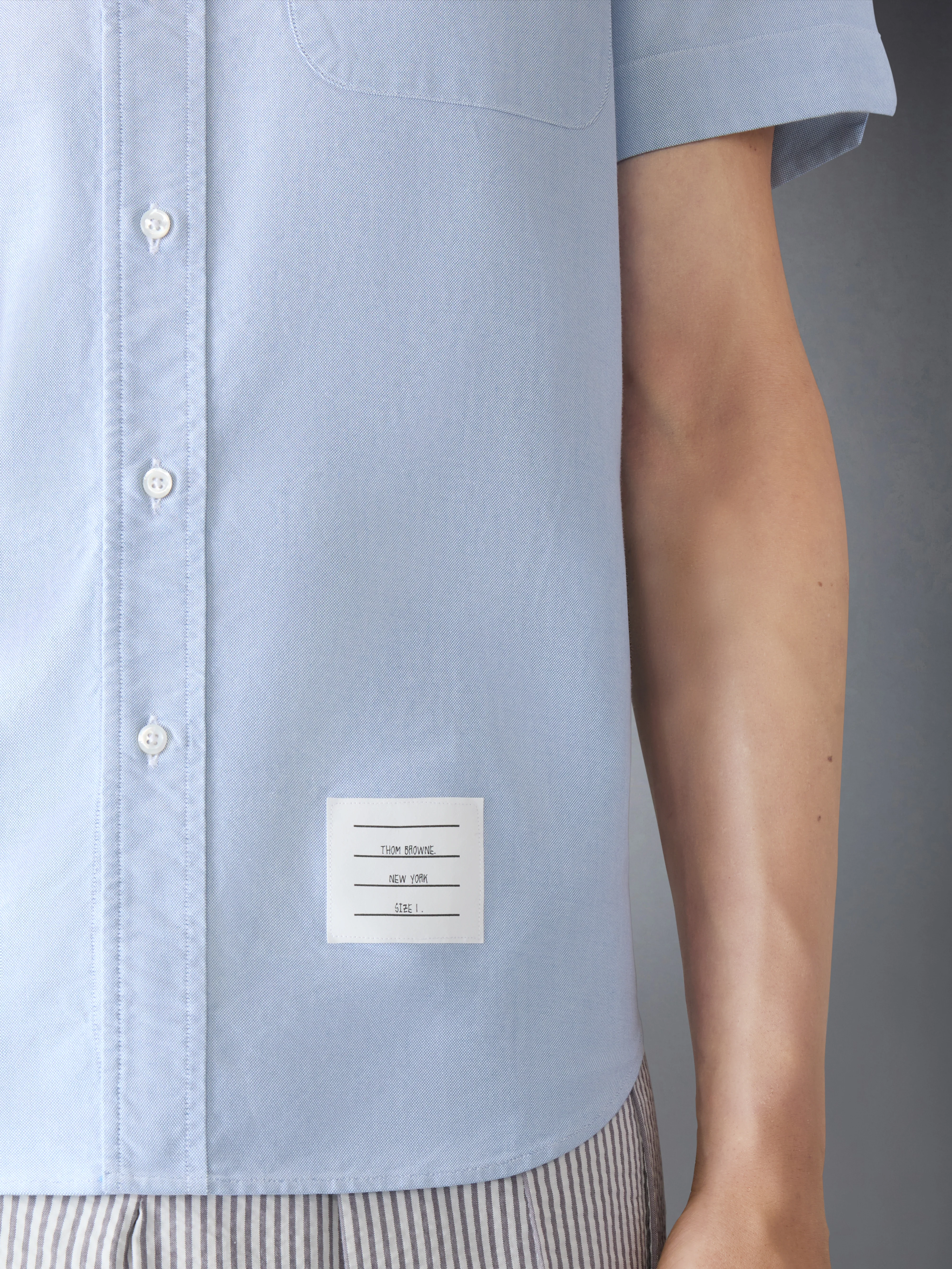 OXFORD GROSGRAIN PLACKET SHORT SLEEVE SHIRT - Image 6