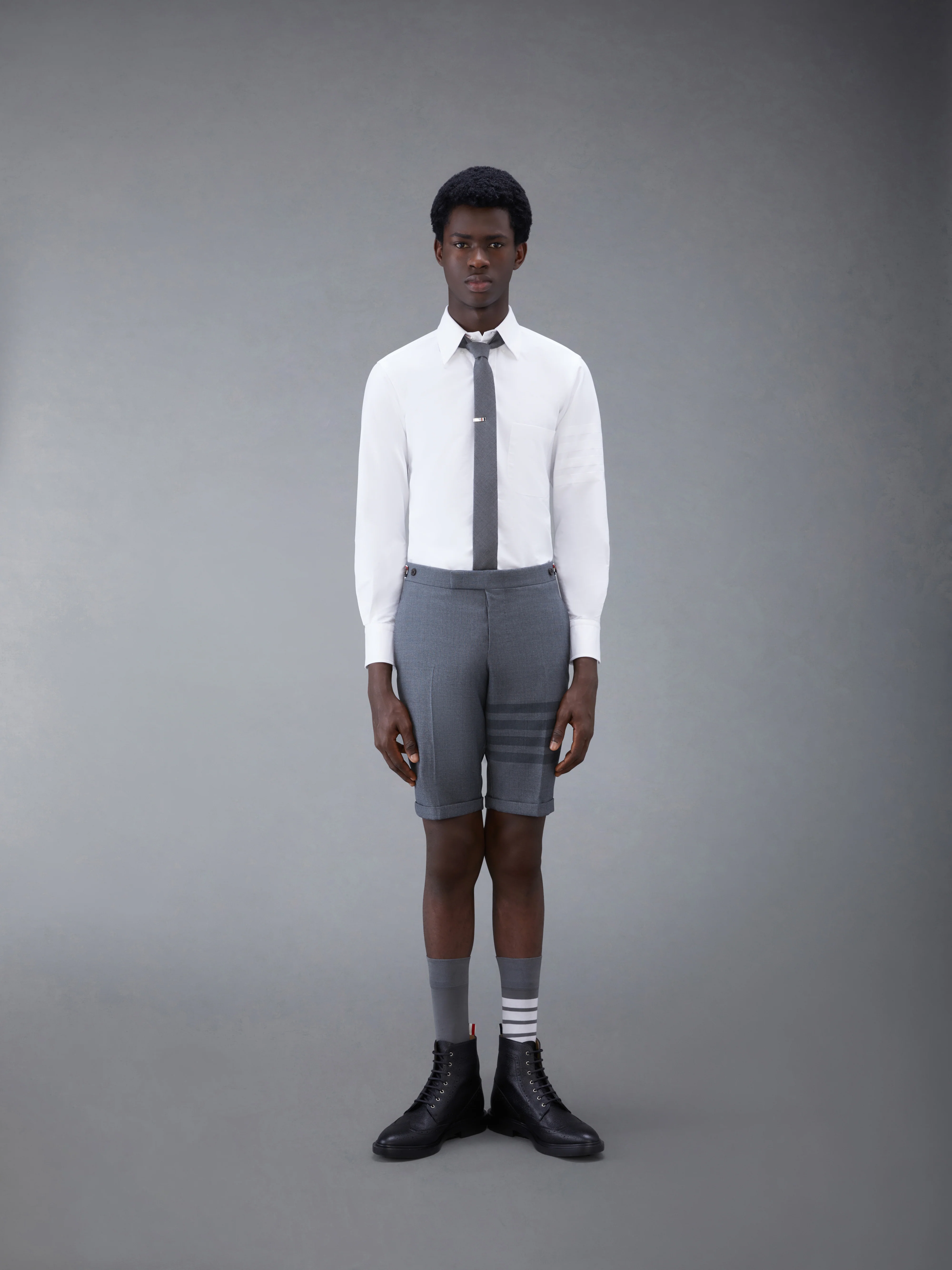 OXFORD SATIN WEAVE 4-BAR SHIRT - Image 4
