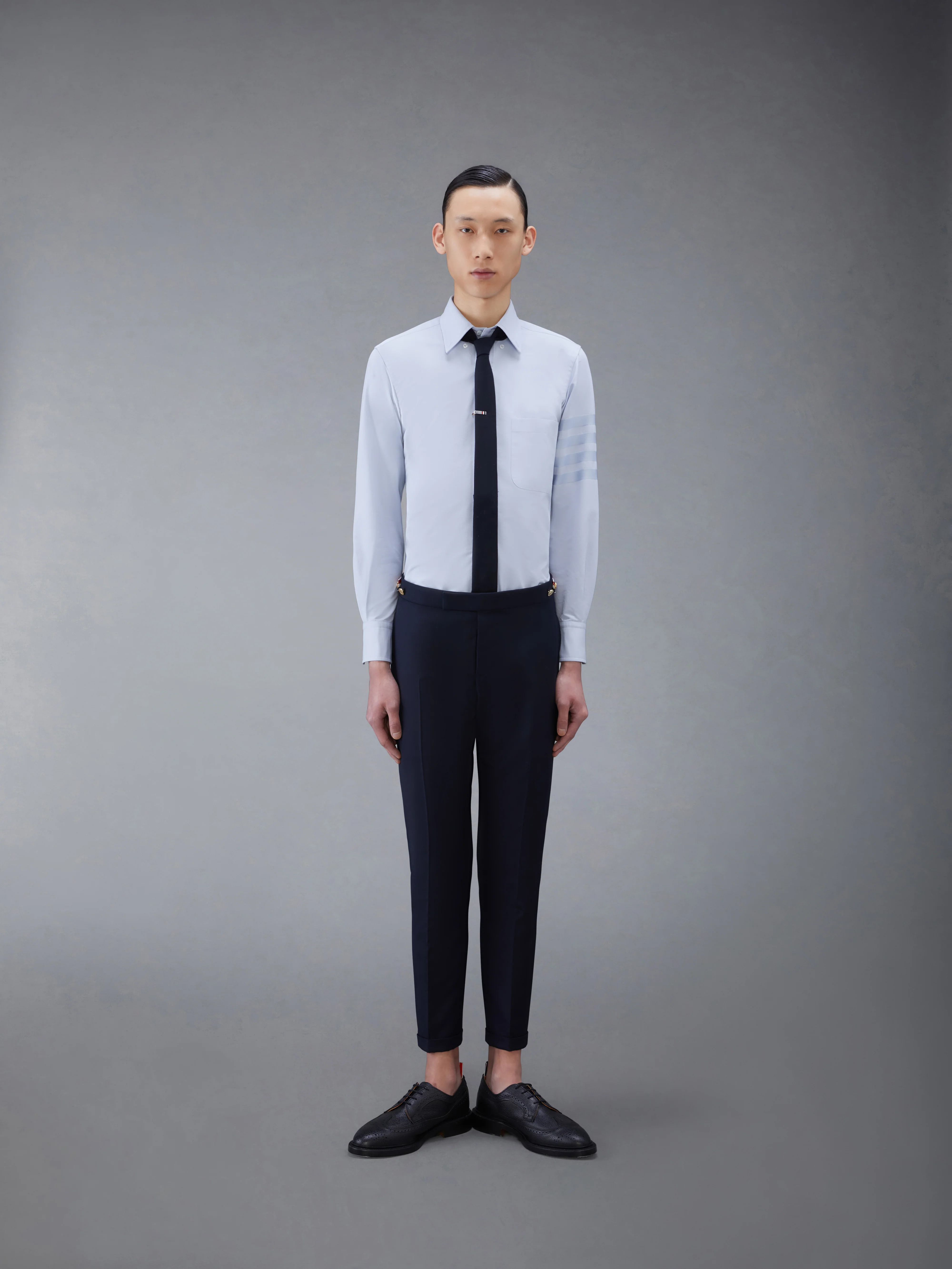 OXFORD SATIN WEAVE 4-BAR SHIRT - Image 4