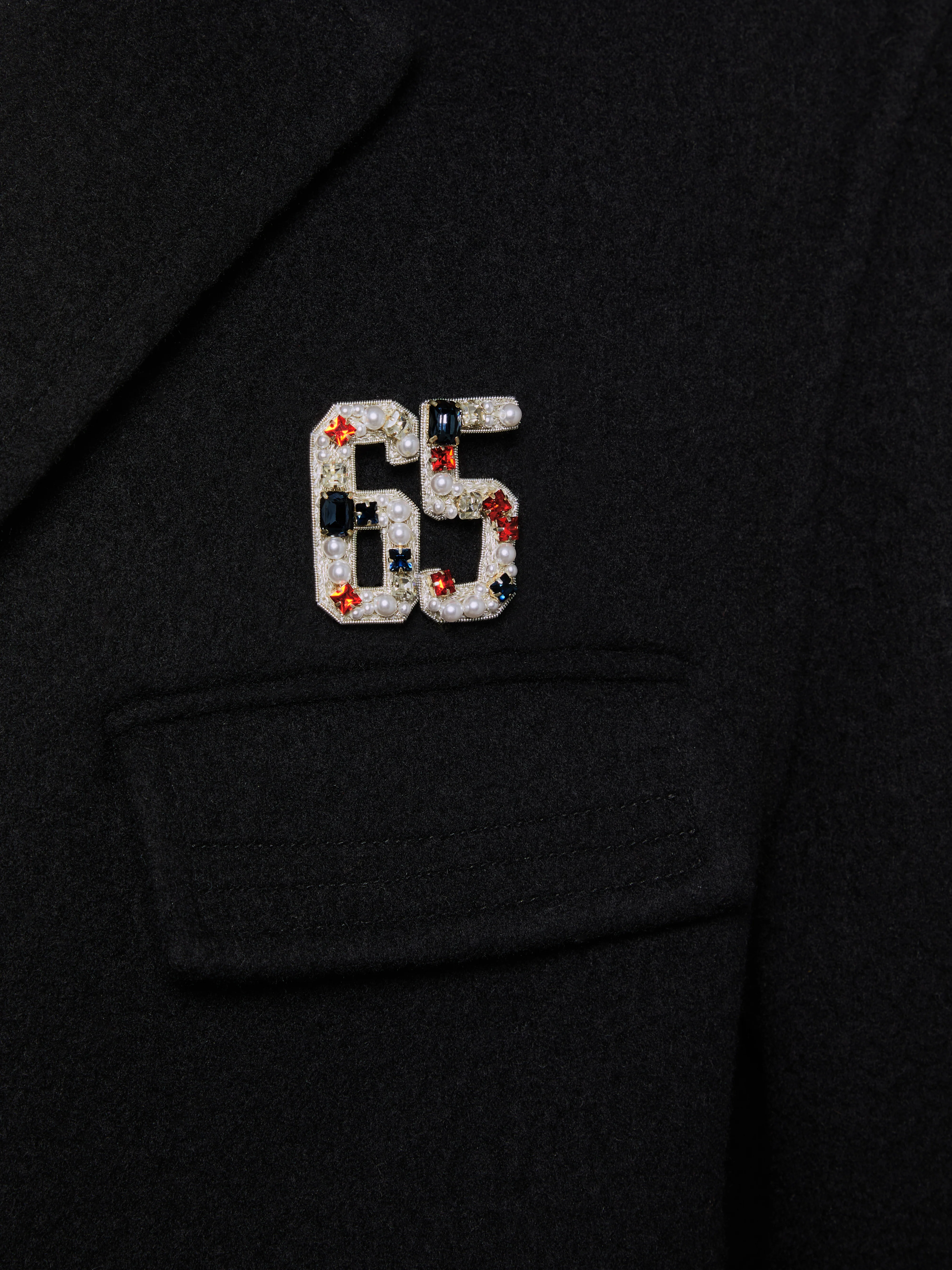 PEARL CRYSTAL BULLION EMBROIDERY 65 BROOCH - Image 3