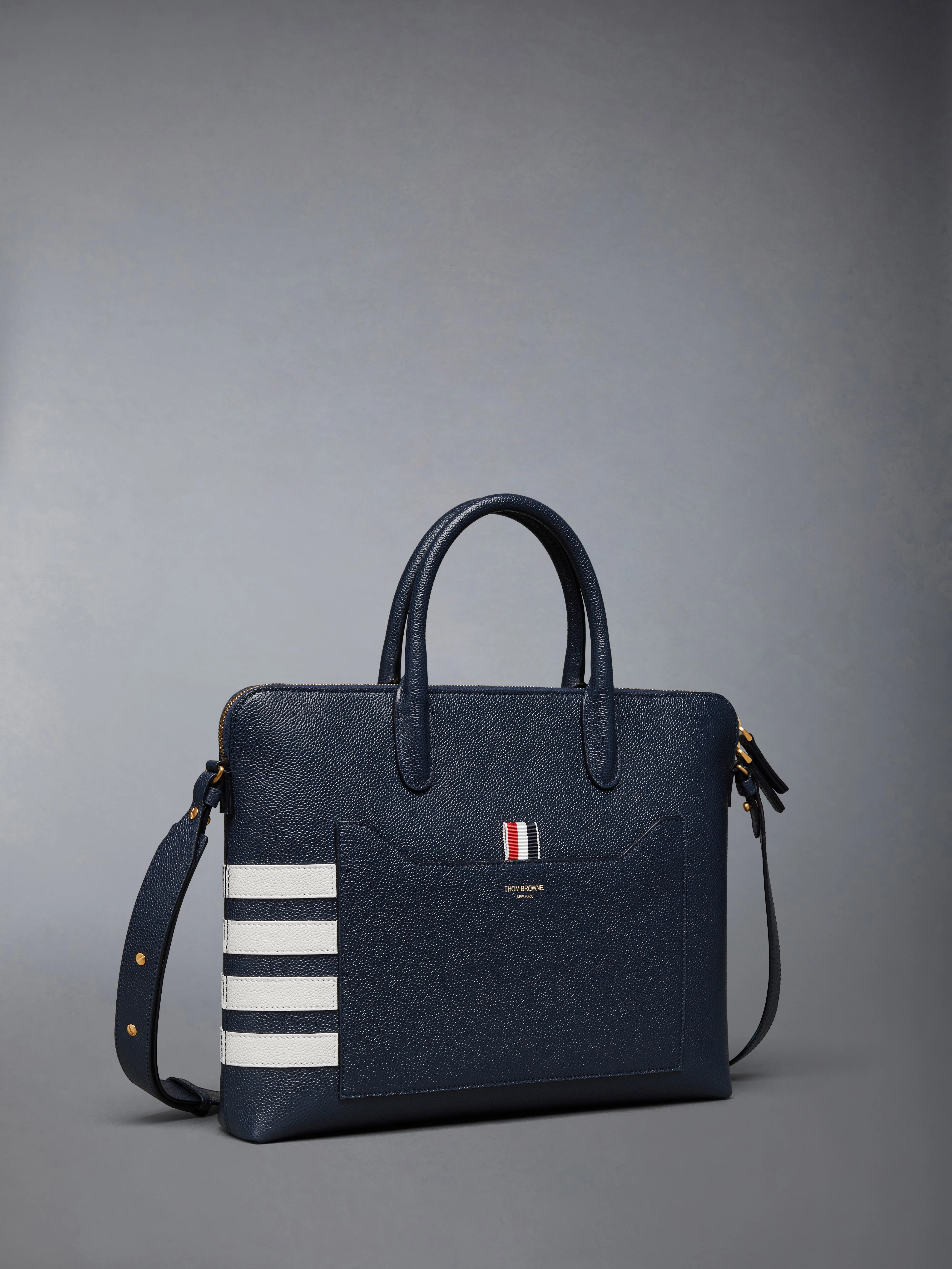PEBBLE GRAIN 4-BAR SLIM BRIEFCASE - Image 2