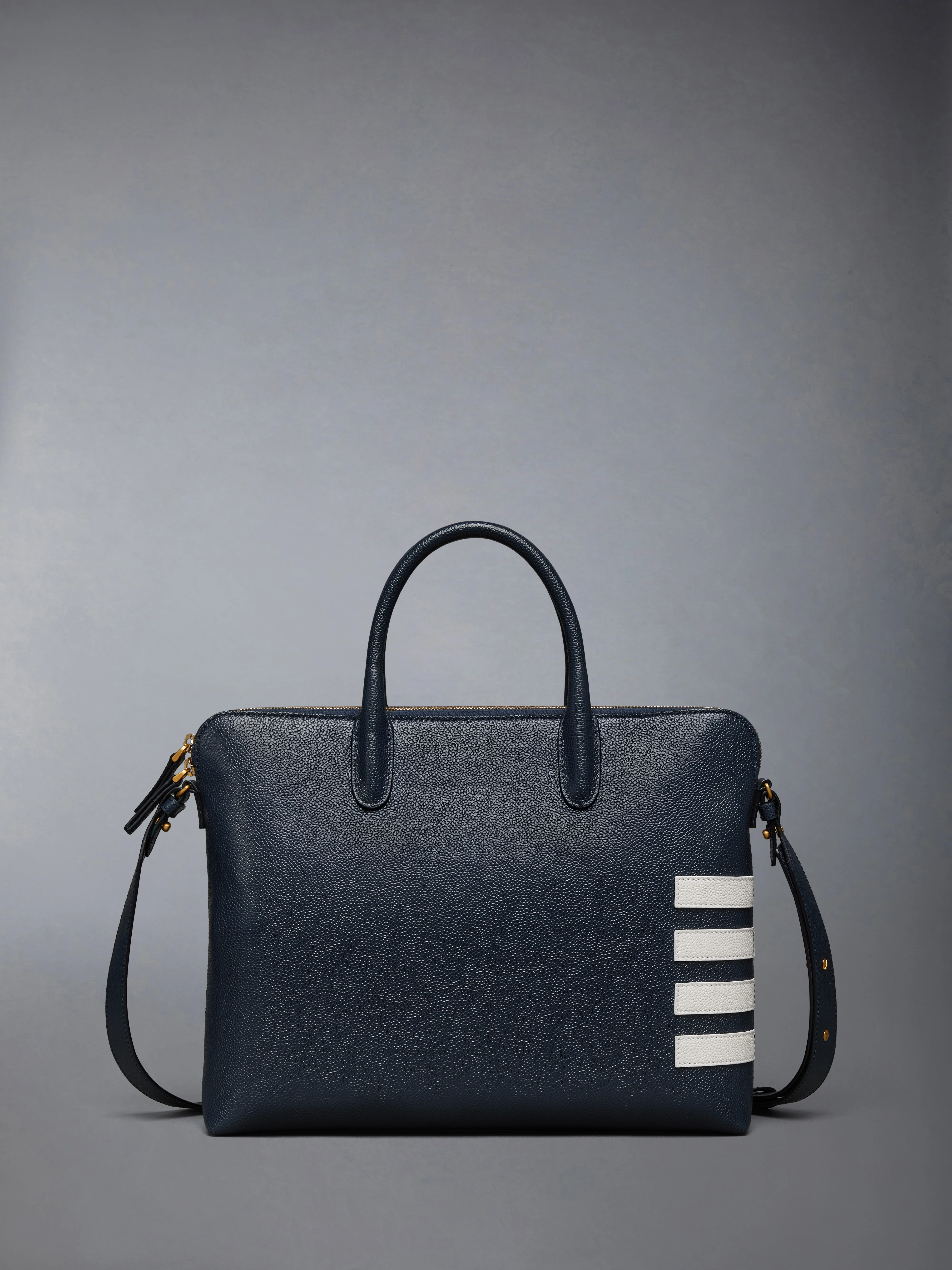 PEBBLE GRAIN 4-BAR SLIM BRIEFCASE - Image 3