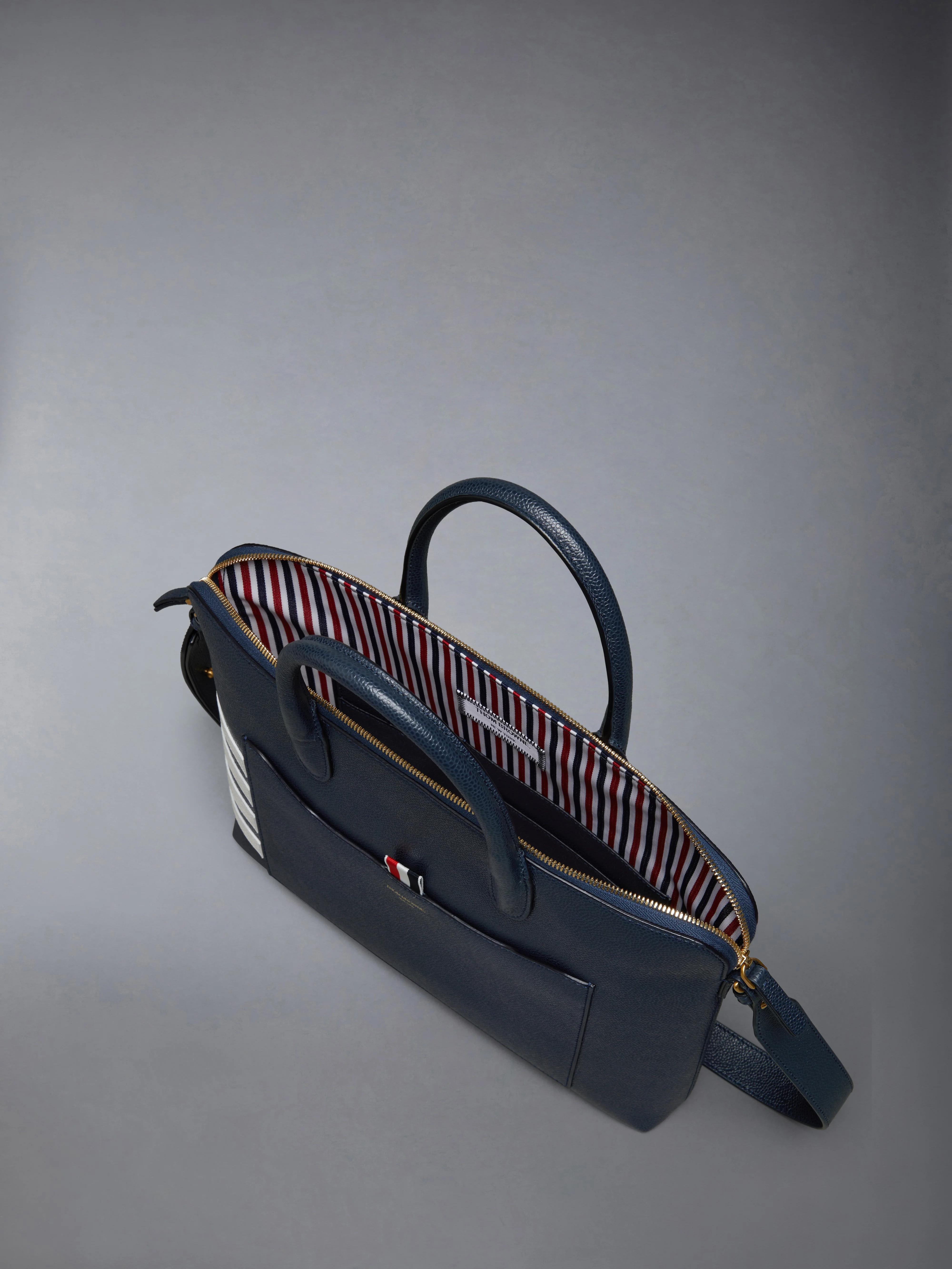 PEBBLE GRAIN 4-BAR SLIM BRIEFCASE - Image 5