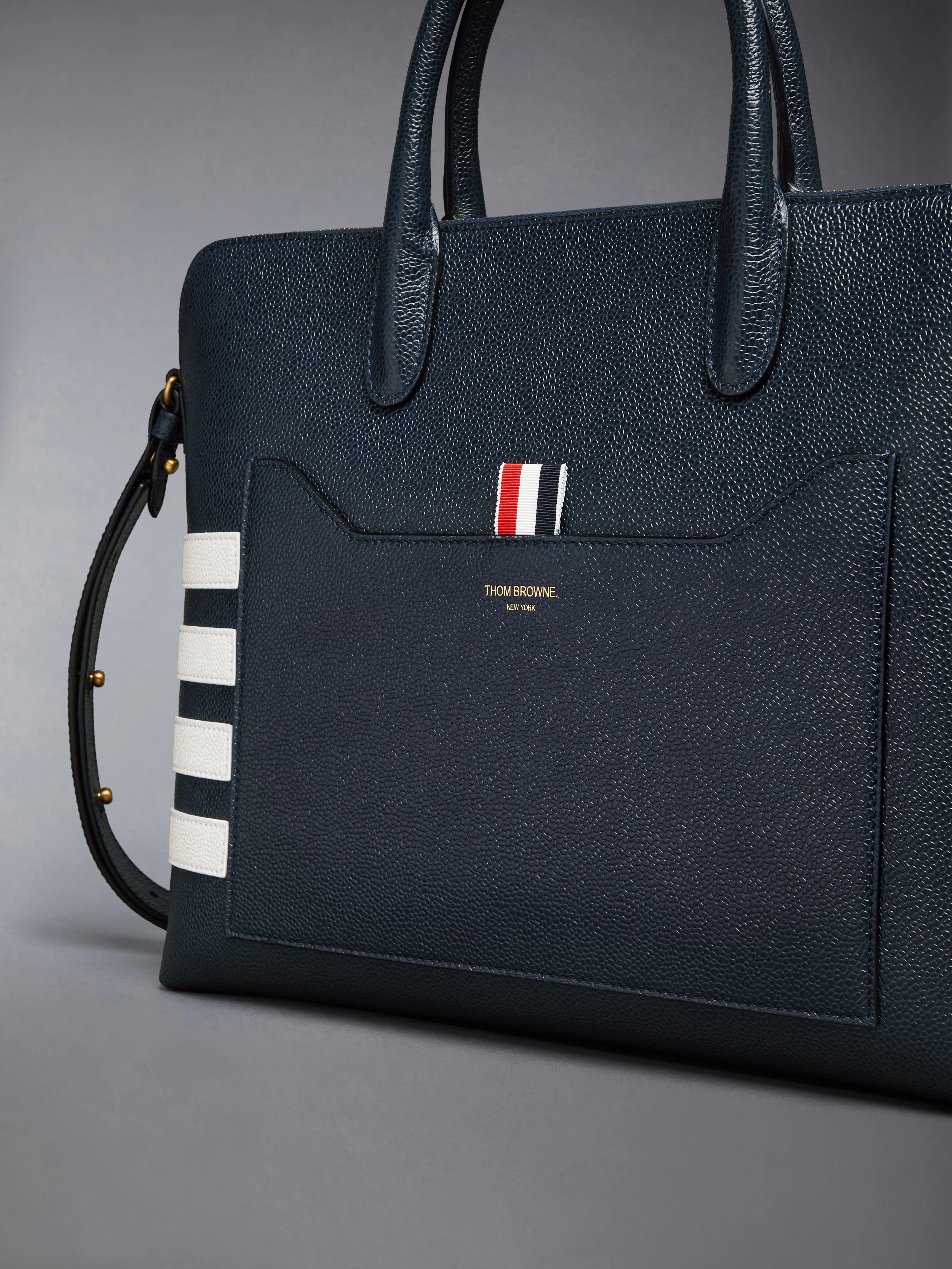 PEBBLE GRAIN 4-BAR SLIM BRIEFCASE - Image 6