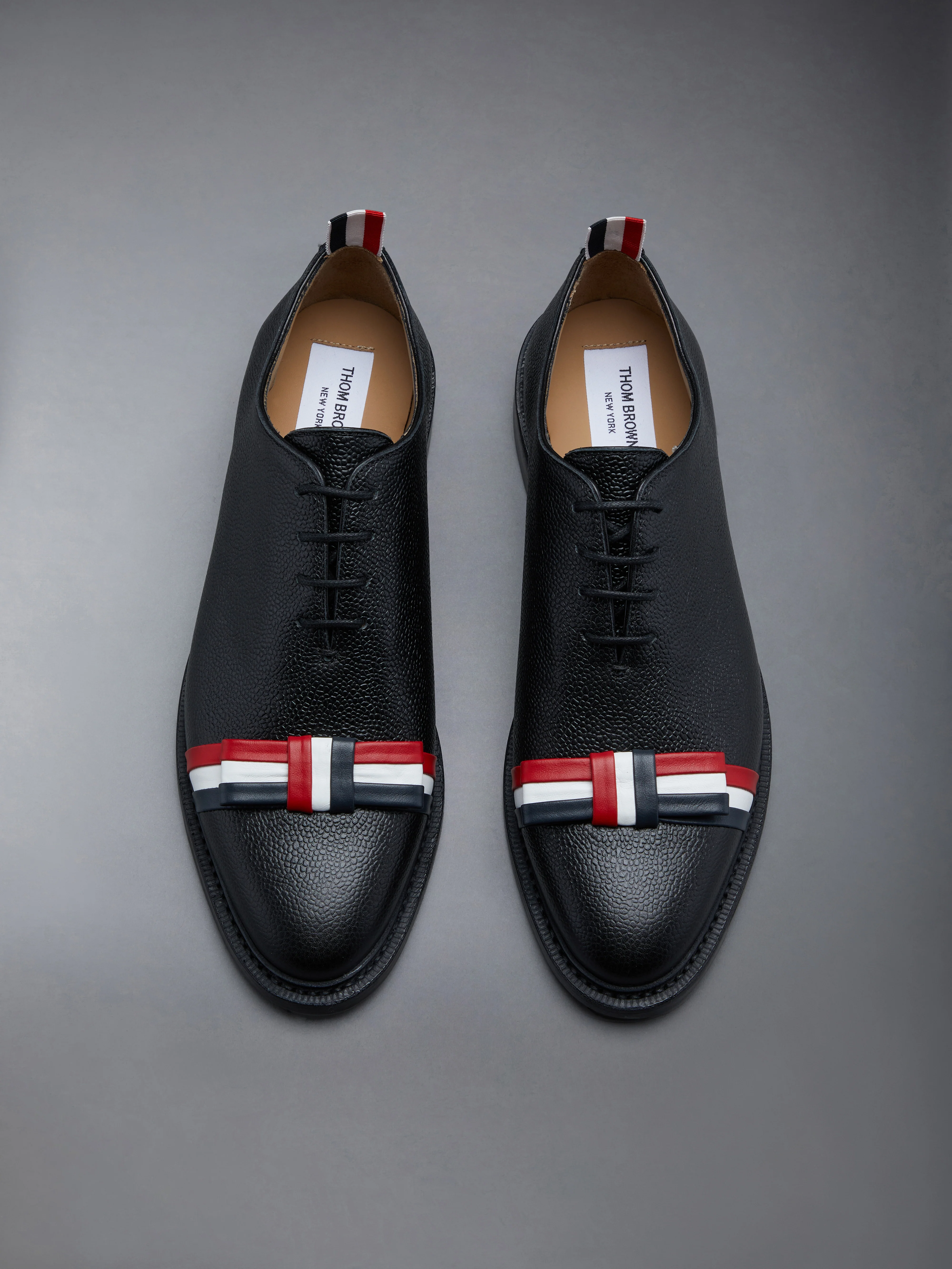 PEBBLE GRAIN BOW WHOLECUT SHOE - Image 5