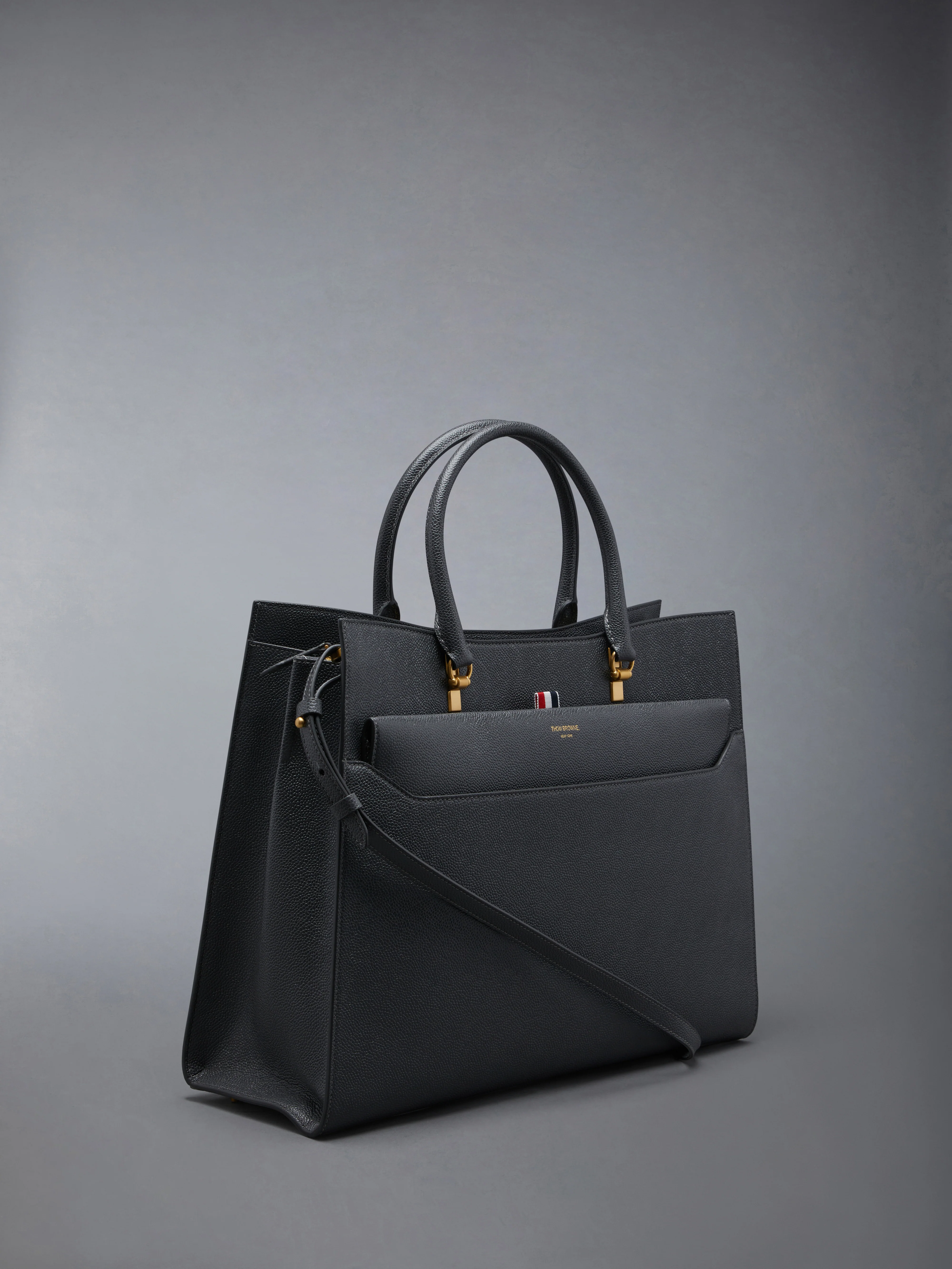 PEBBLE GRAIN LARGE DUET TOTE - Image 2