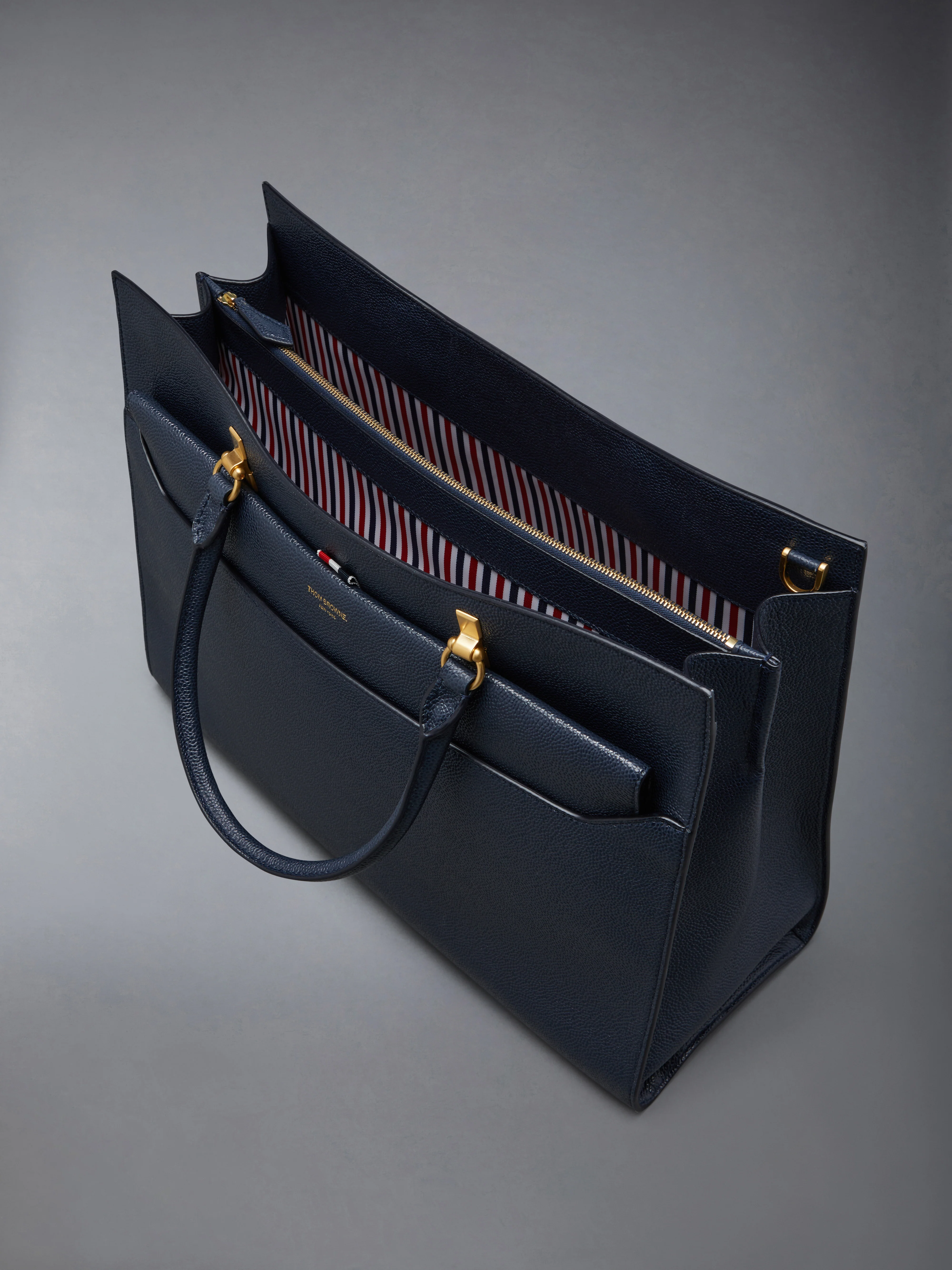 PEBBLE GRAIN LARGE DUET TOTE - Image 5