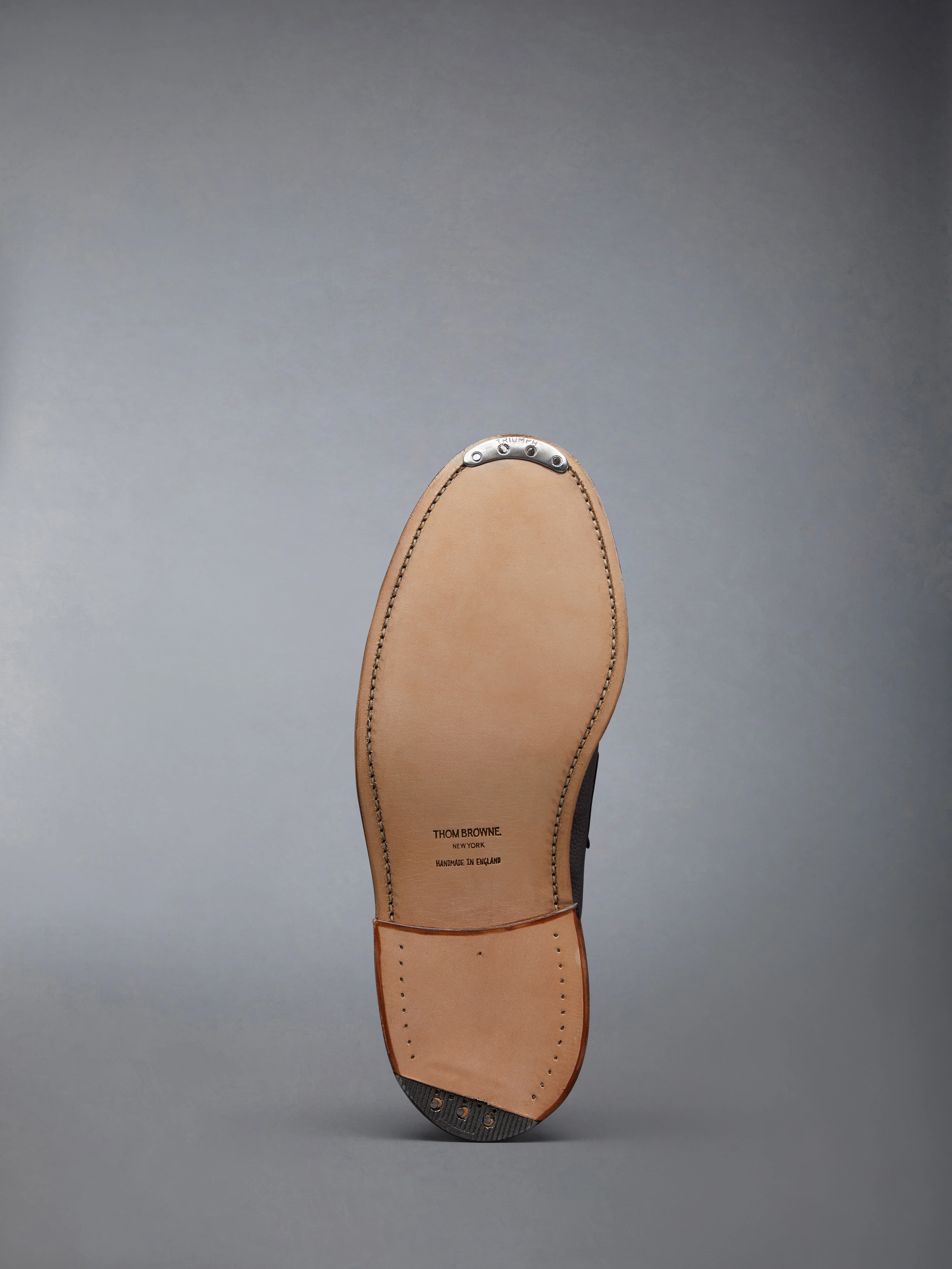 PEBBLE GRAIN LEATHER SOLE PENNY LOAFER - Image 6