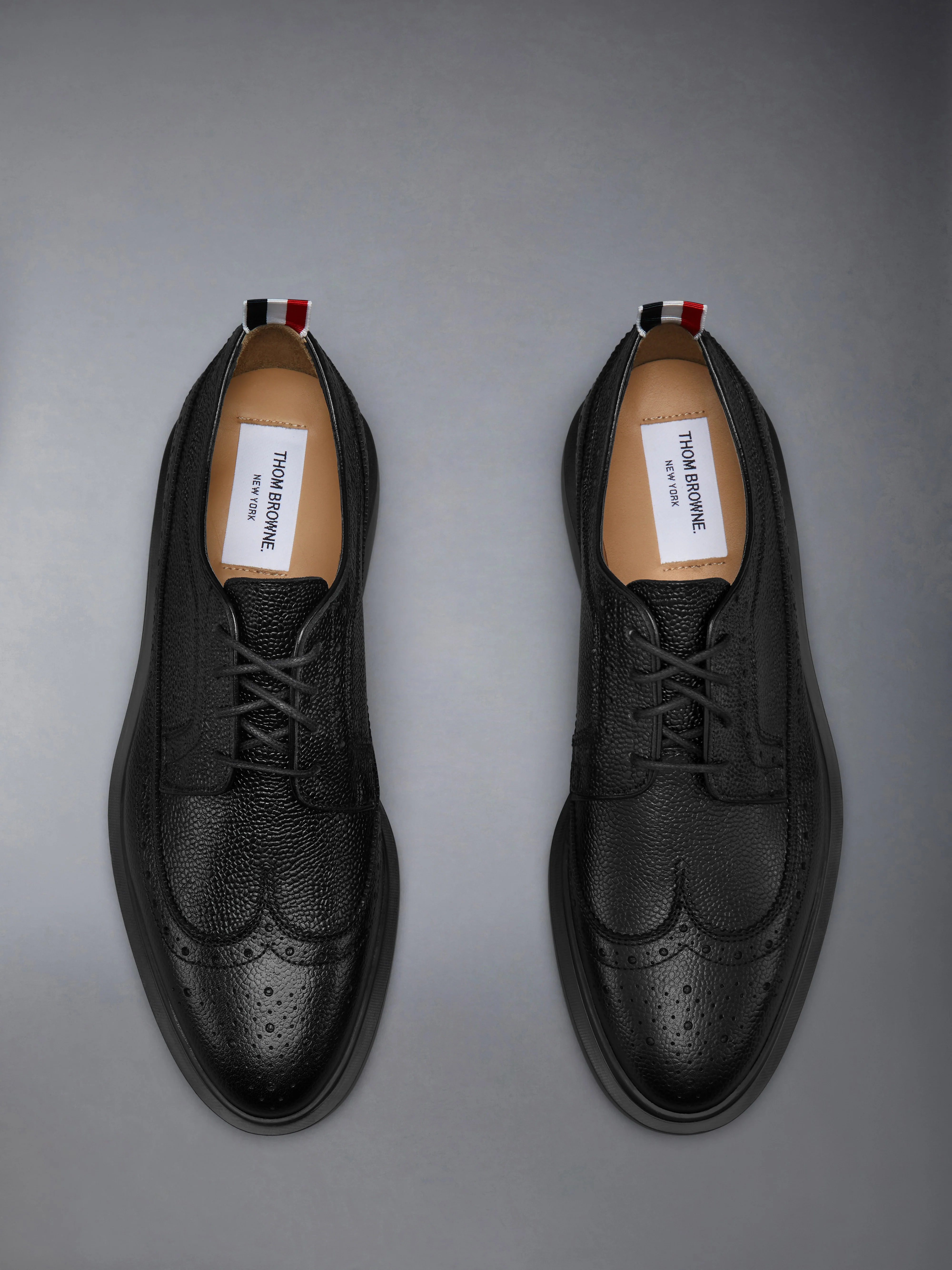 PEBBLE GRAIN LIGHTWEIGHT RUBBER SOLE CLASSIC LONGWING BROGUES - Image 5