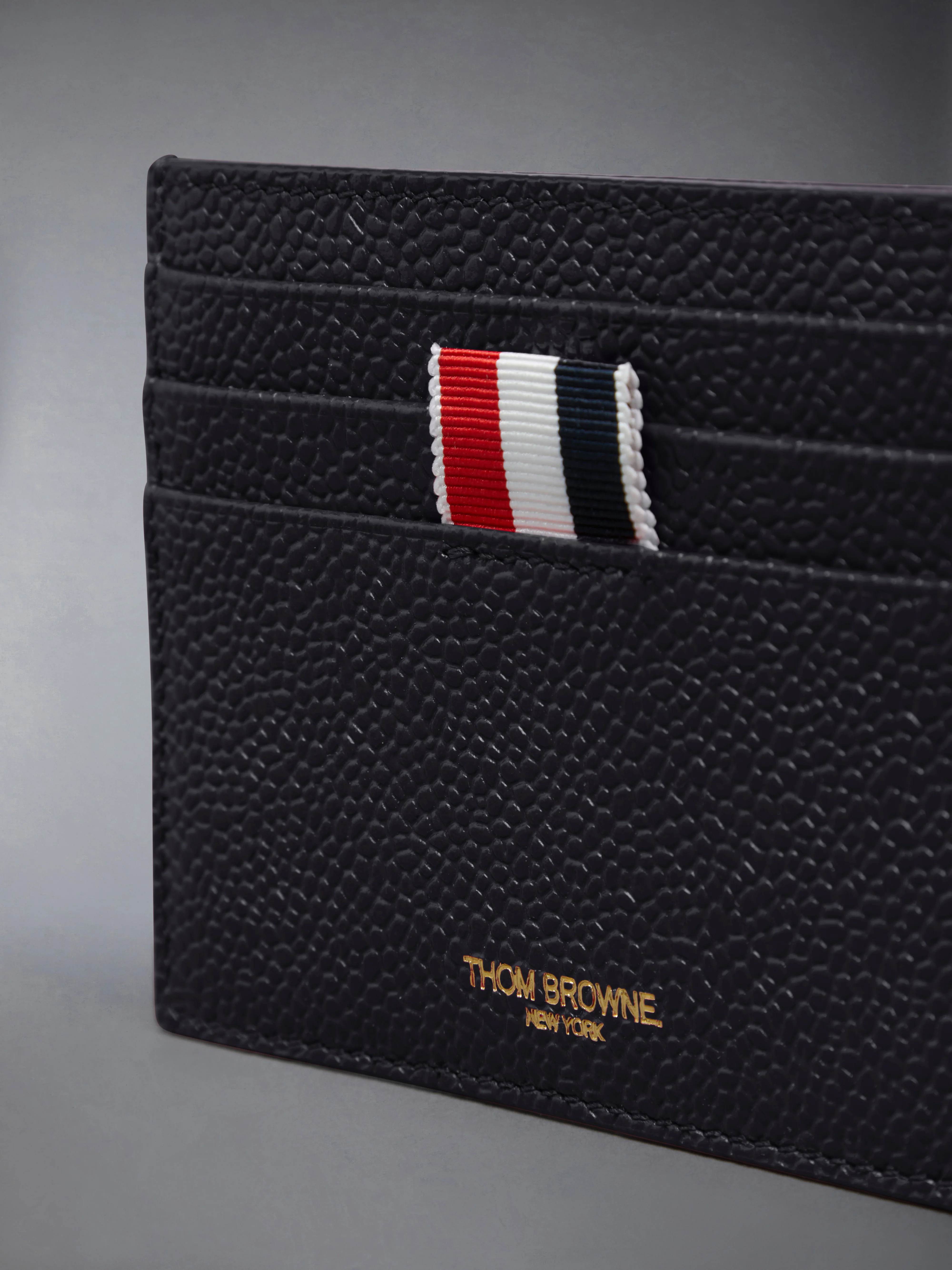 PEBBLE GRAIN NOTE COMPARTMENT CARD HOLDER - Image 4