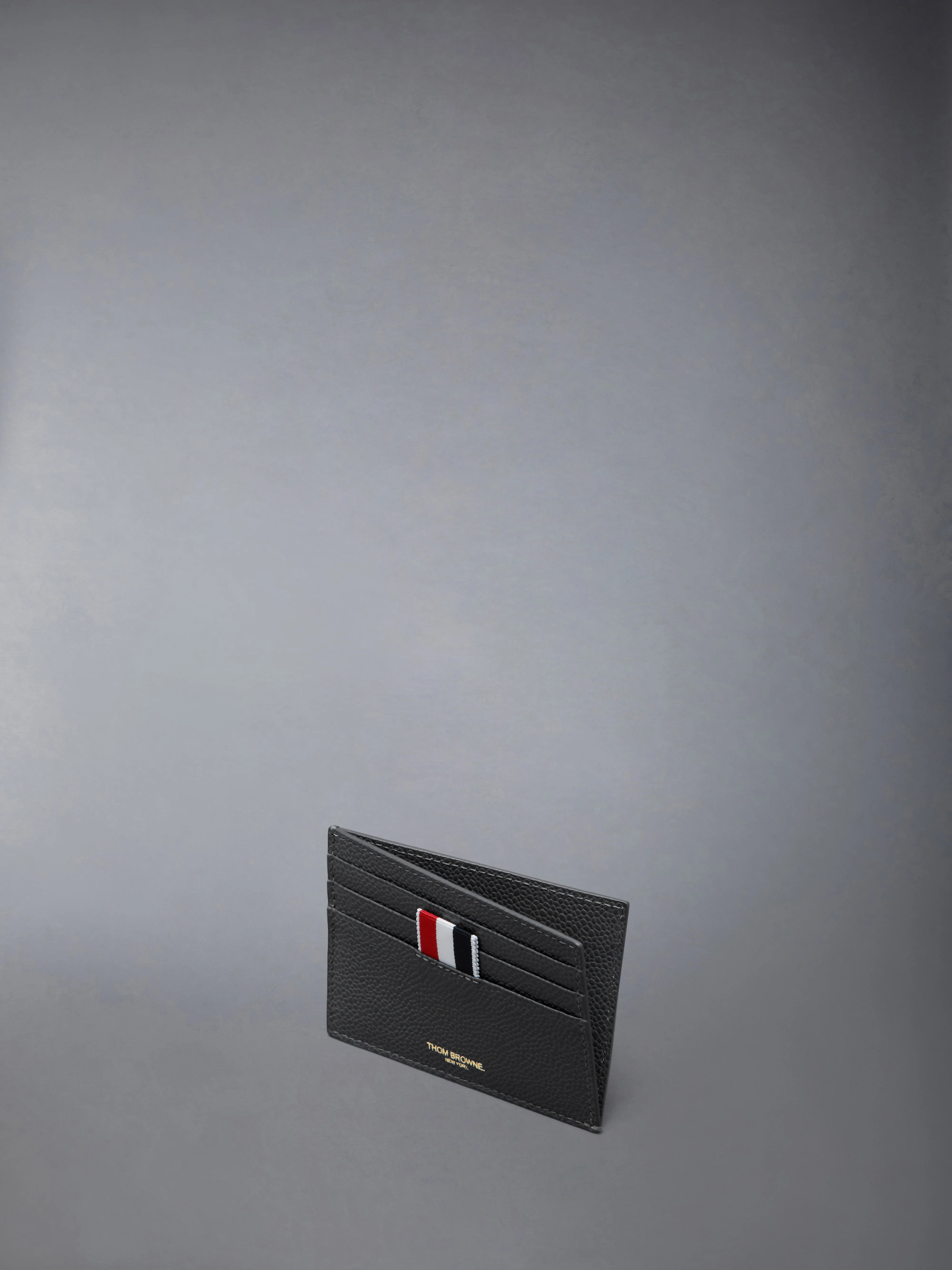 PEBBLE GRAIN NOTE COMPARTMENT CARD HOLDER - Image 3