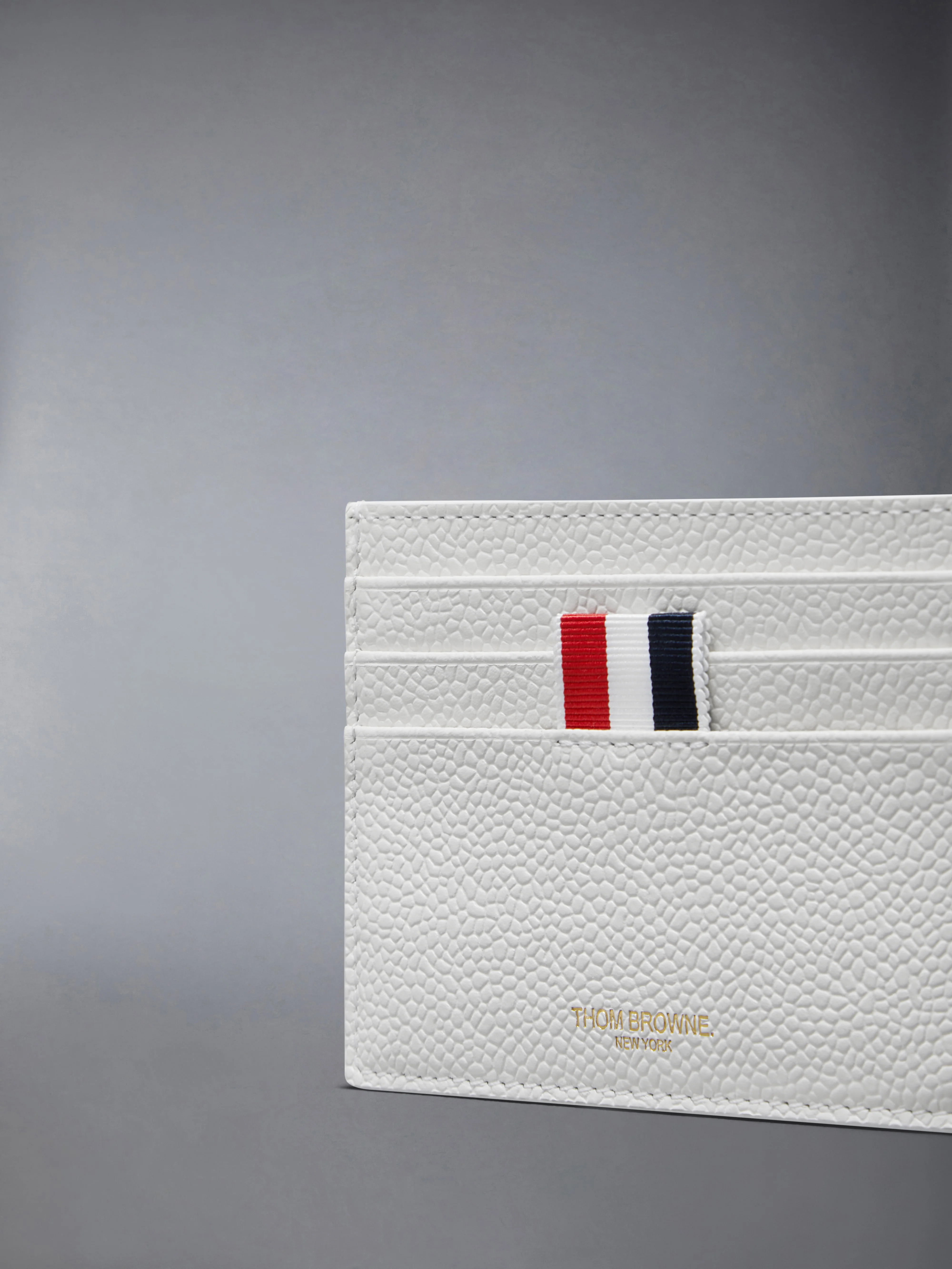 PEBBLE GRAIN NOTE COMPARTMENT CARD HOLDER - Image 4