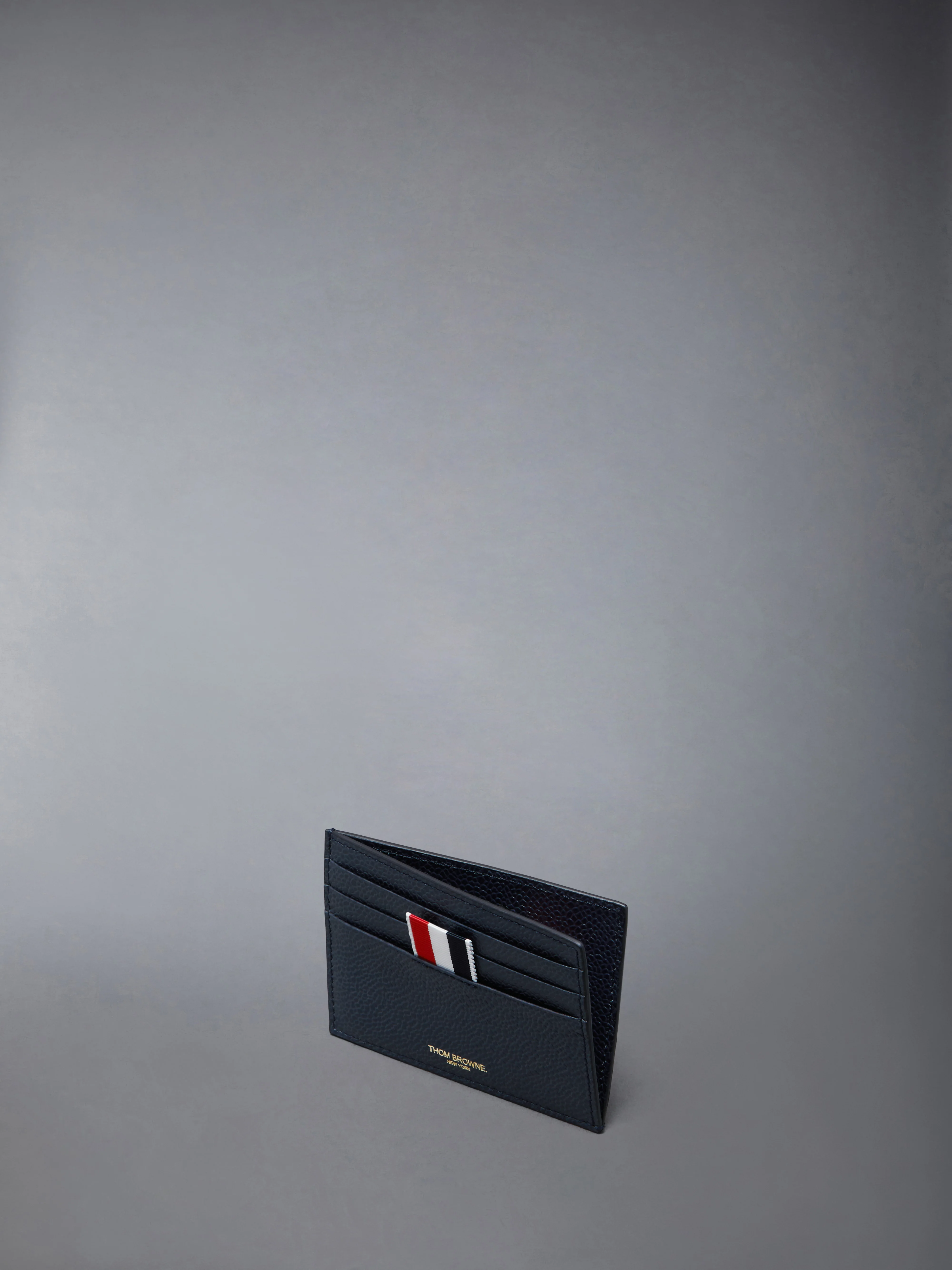 PEBBLE GRAIN NOTE COMPARTMENT CARD HOLDER - Image 3