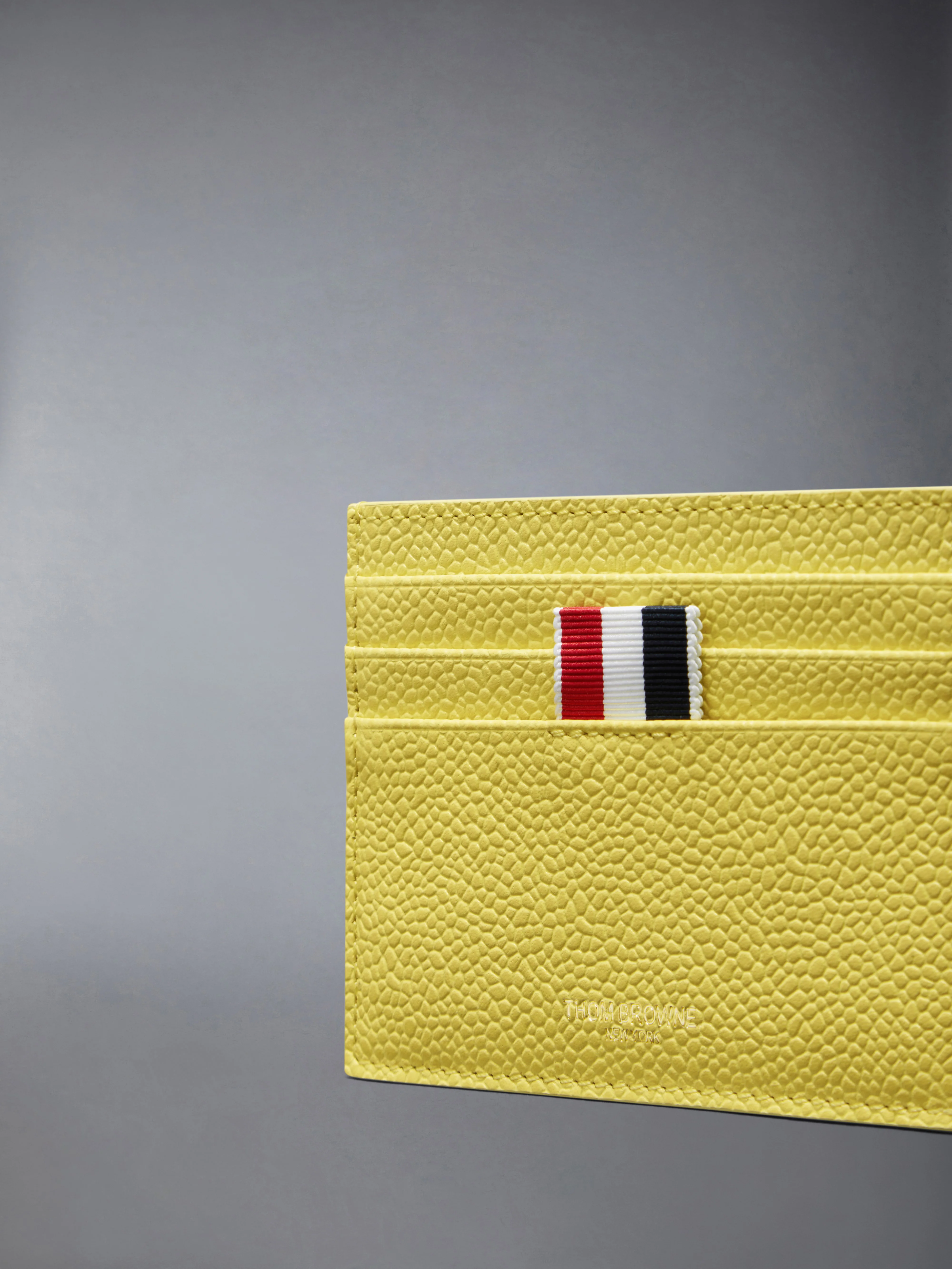 PEBBLE GRAIN NOTE COMPARTMENT CARD HOLDER - Image 4