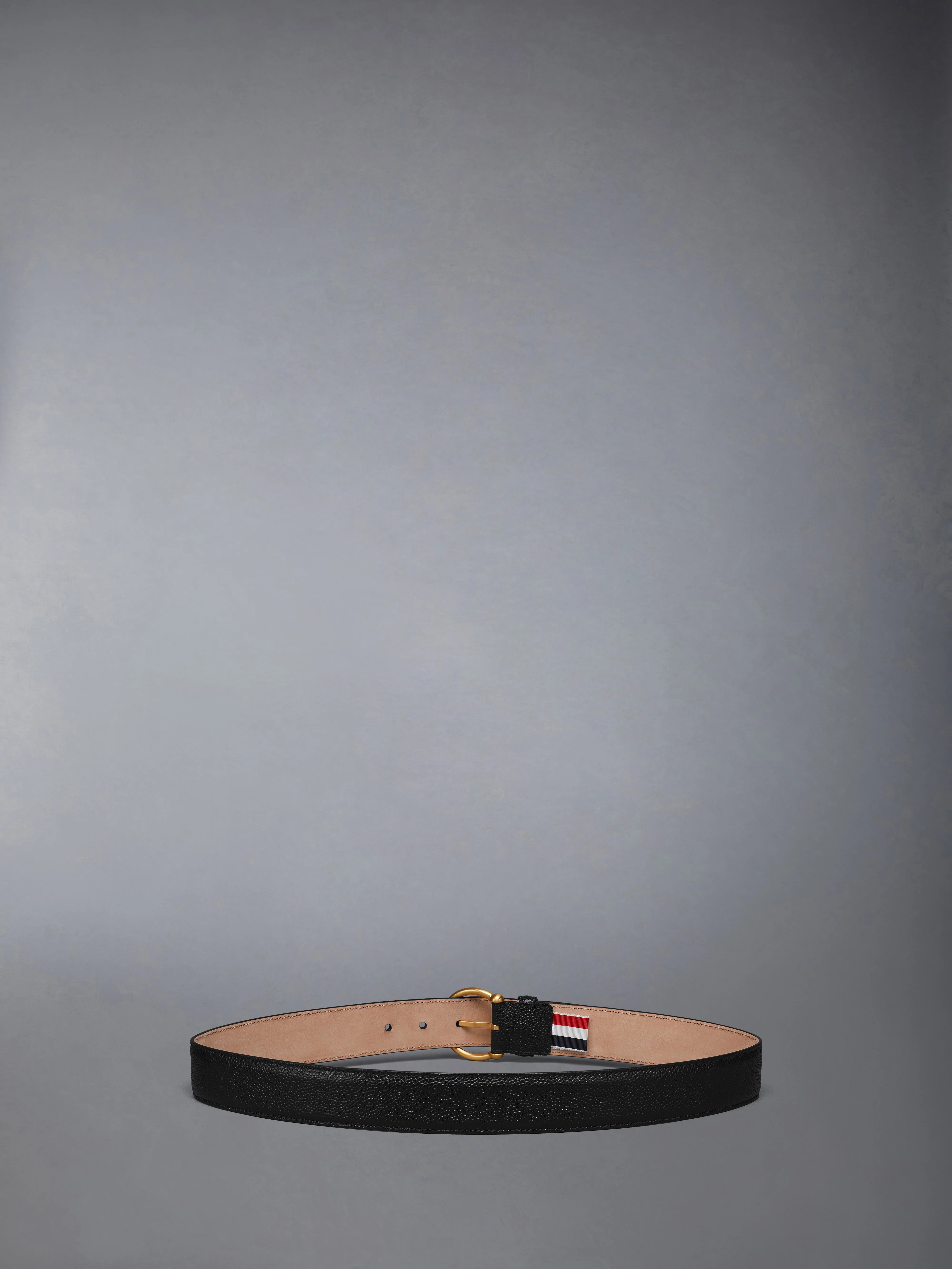 PEBBLE GRAIN ROUND BUCKLE BELT - Image 2