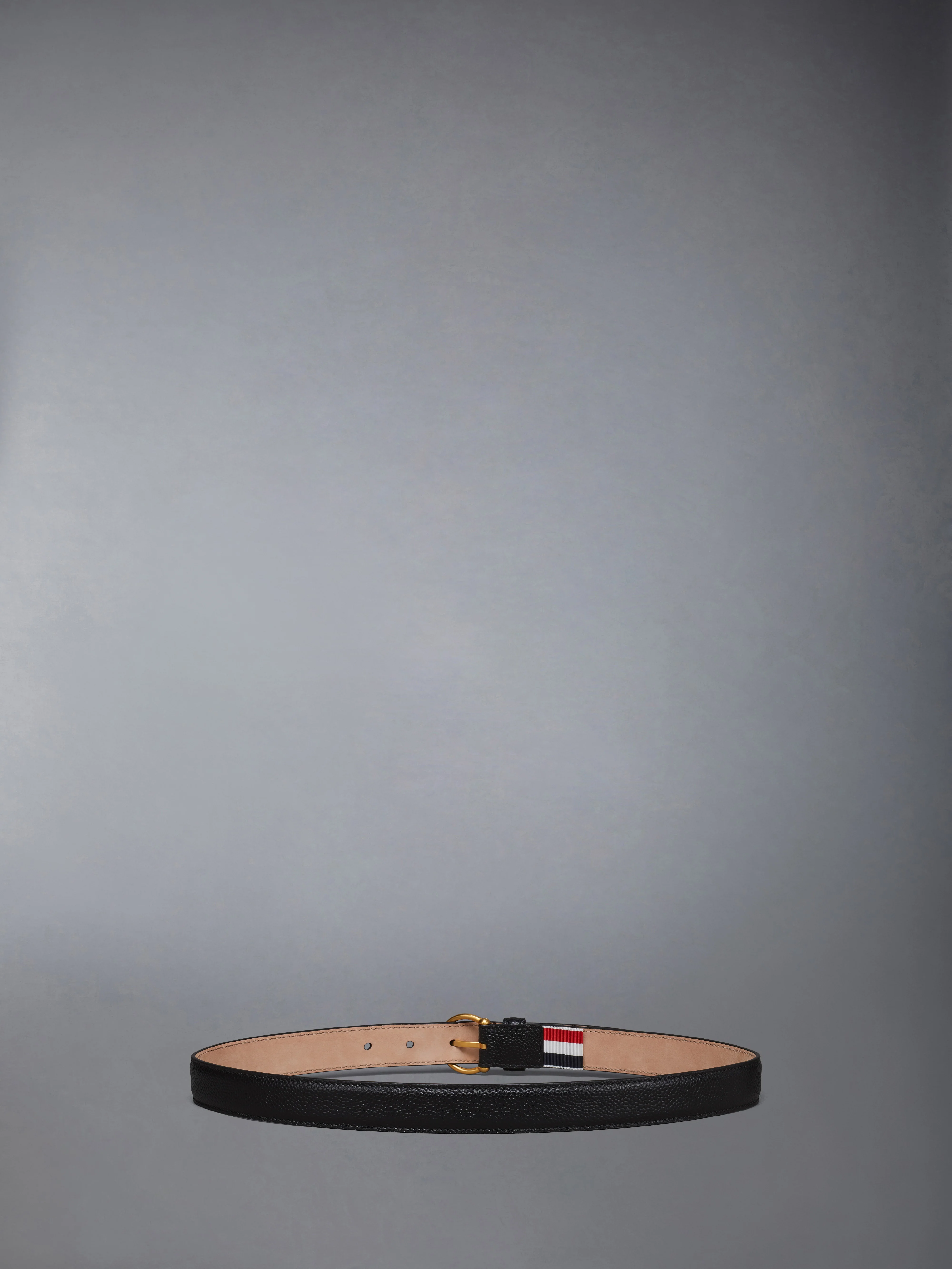 PEBBLE GRAIN ROUND BUCKLE BELT - Image 2