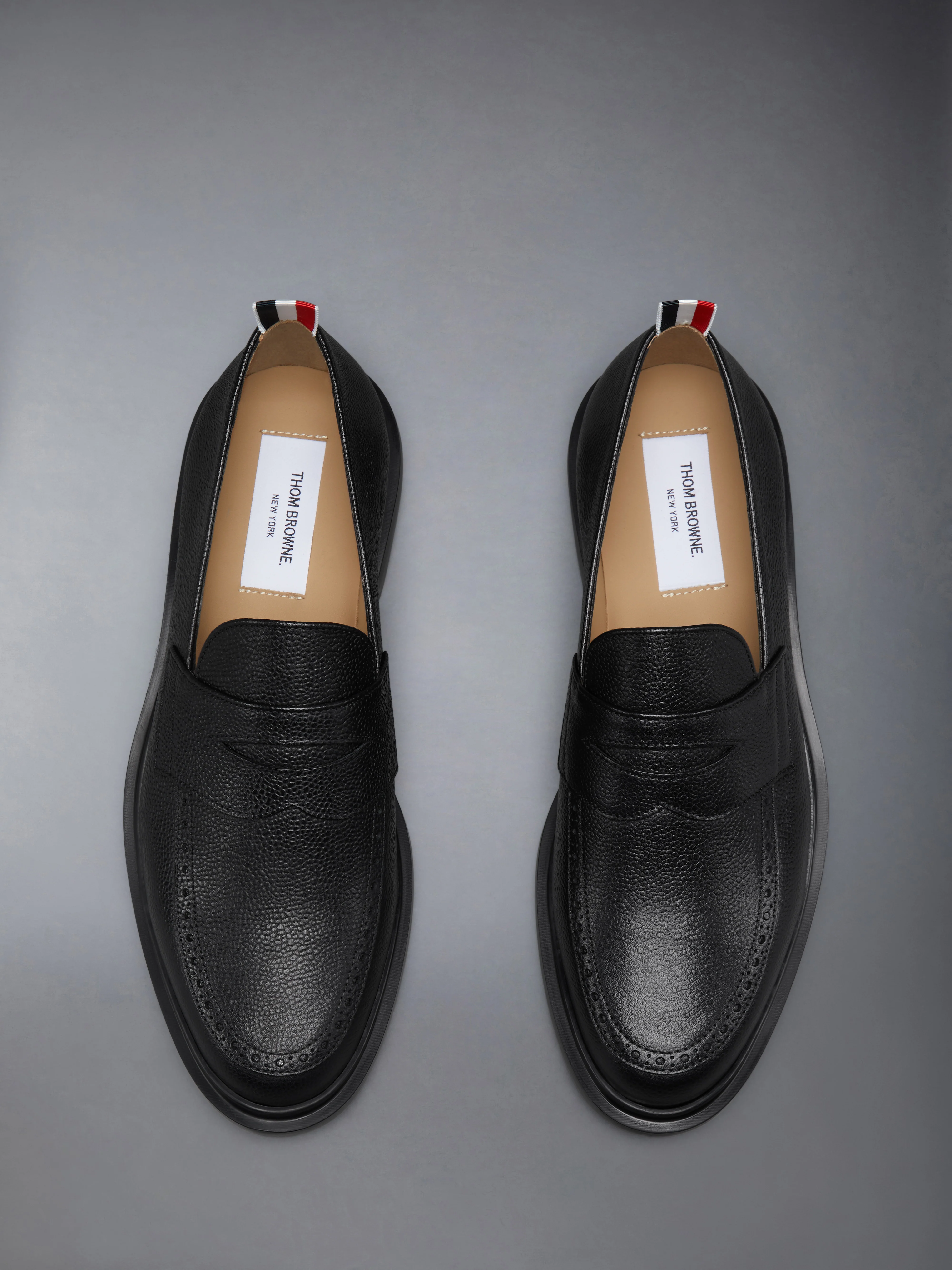 PEBBLE GRAIN RUBBER SOLE PENNY LOAFER - Image 5