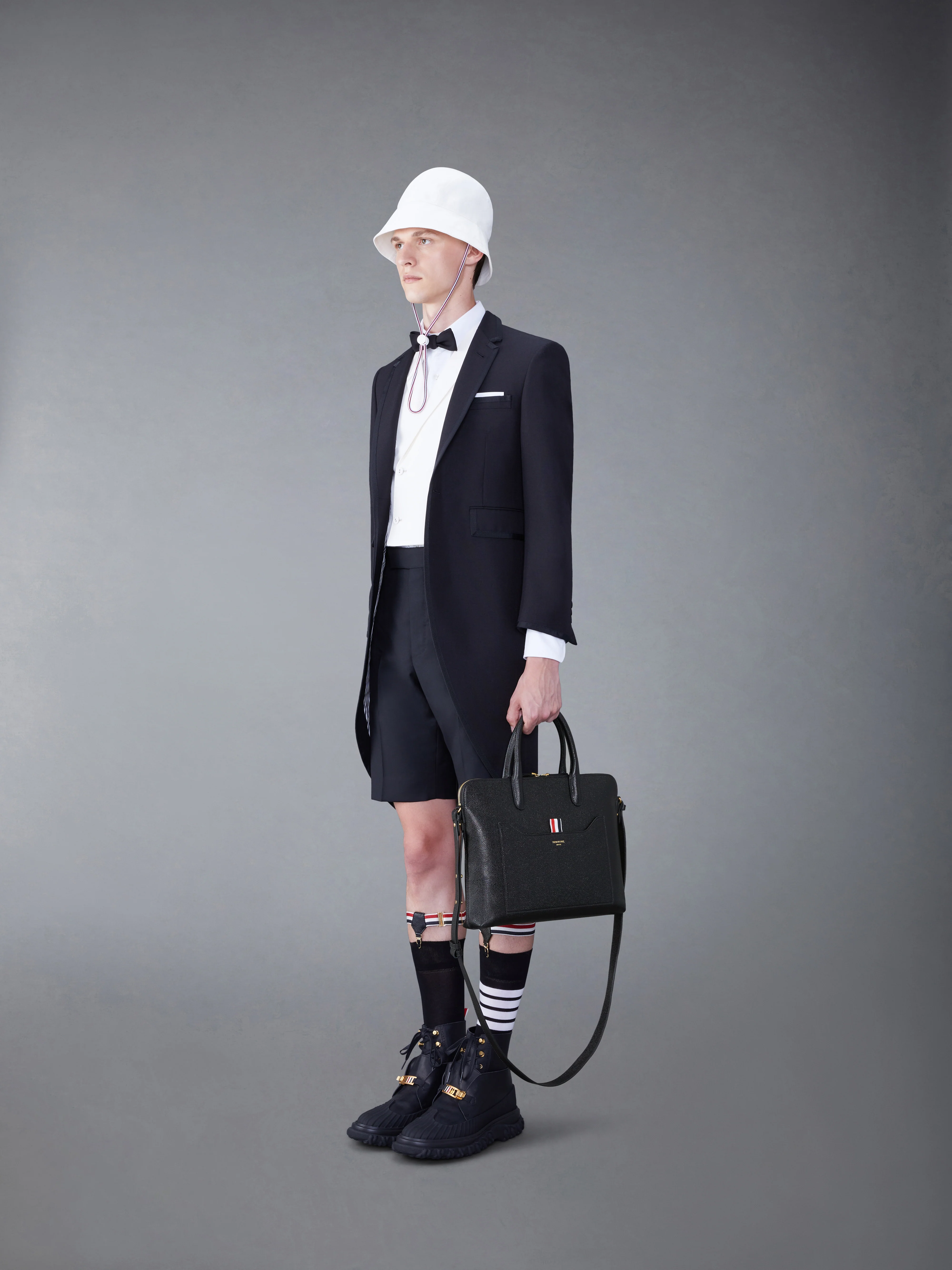 PEBBLE GRAIN SLIM BRIEFCASE - Image 4