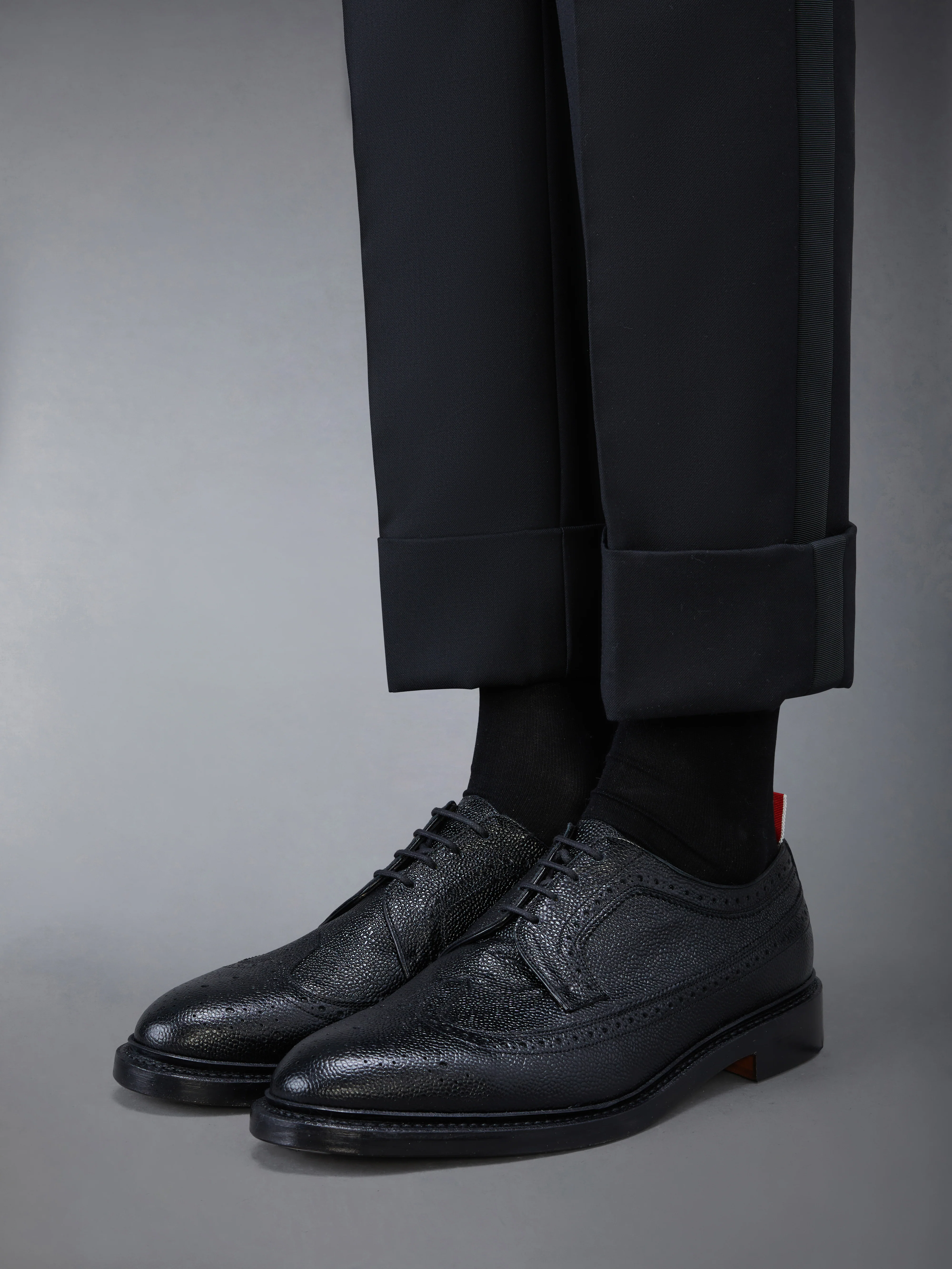PEBBLE LUCIDO LEATHER SOLE LONGWING BROGUE - Image 4
