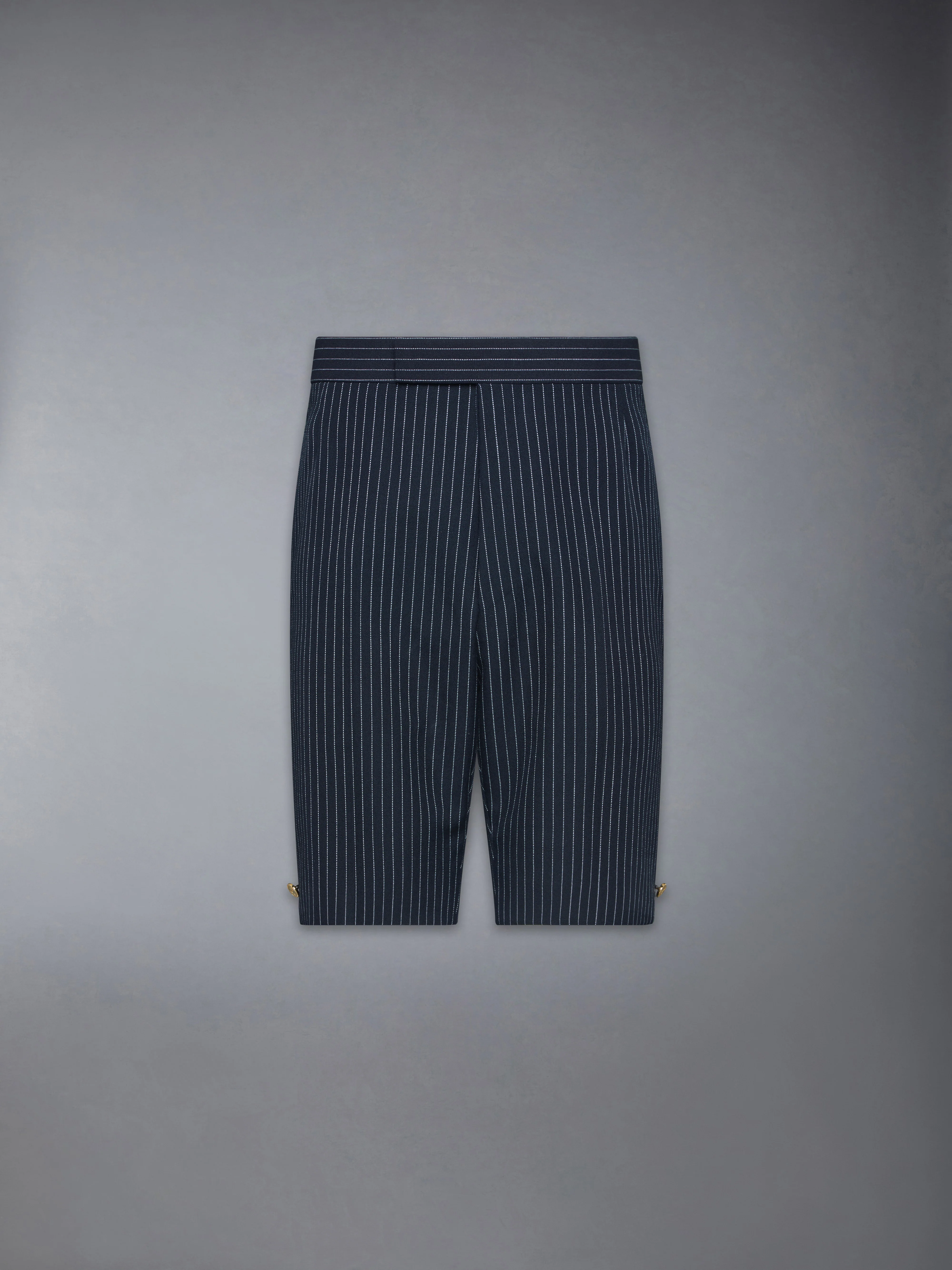 PINSTRIPE HIGH TWIST WOOL SHORTS - Image 5