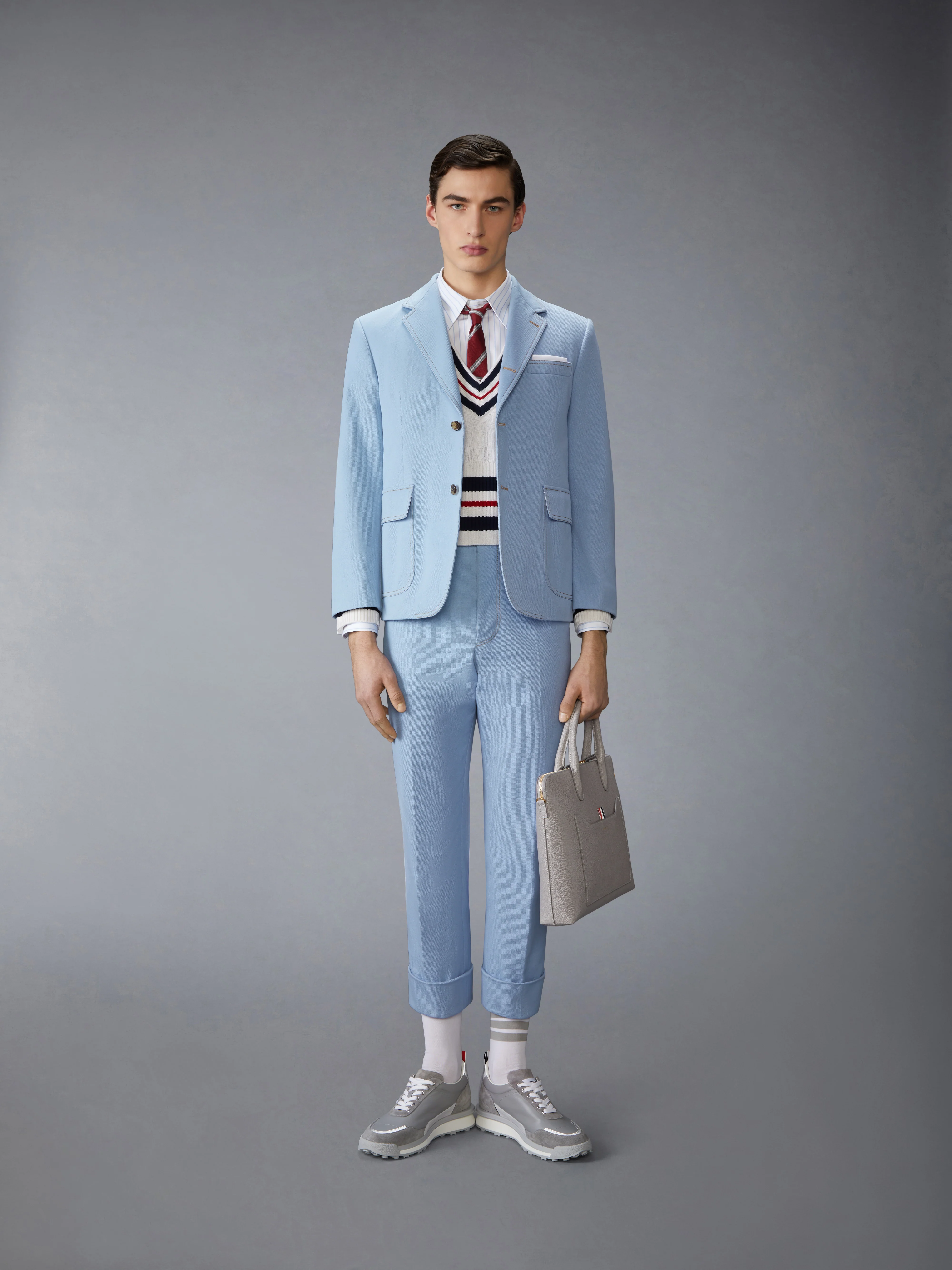 PINSTRIPE POPLIN 4-BAR  SHIRT - Image 3