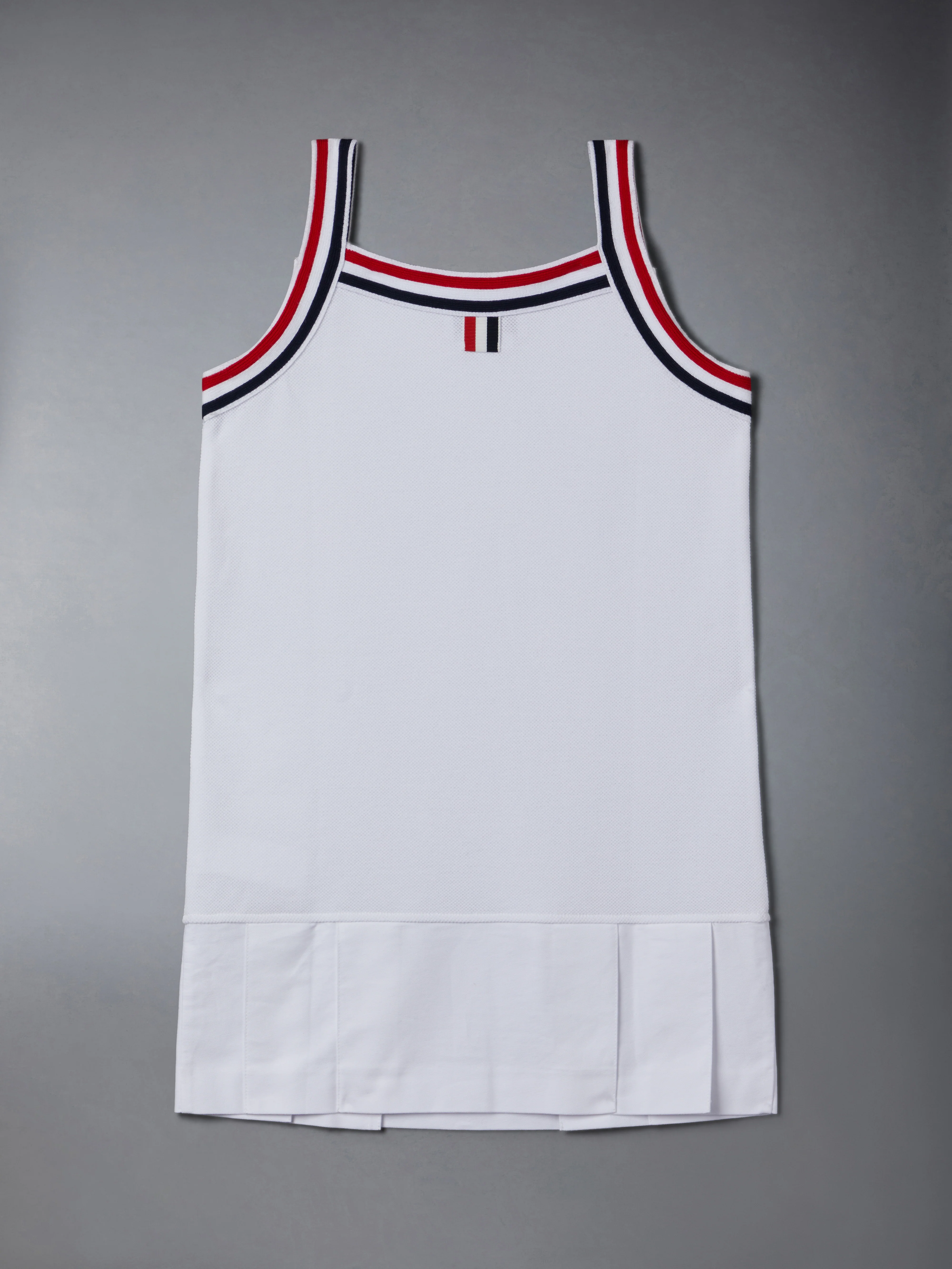 PIQUE PLEATED TANK DRESS - Image 2