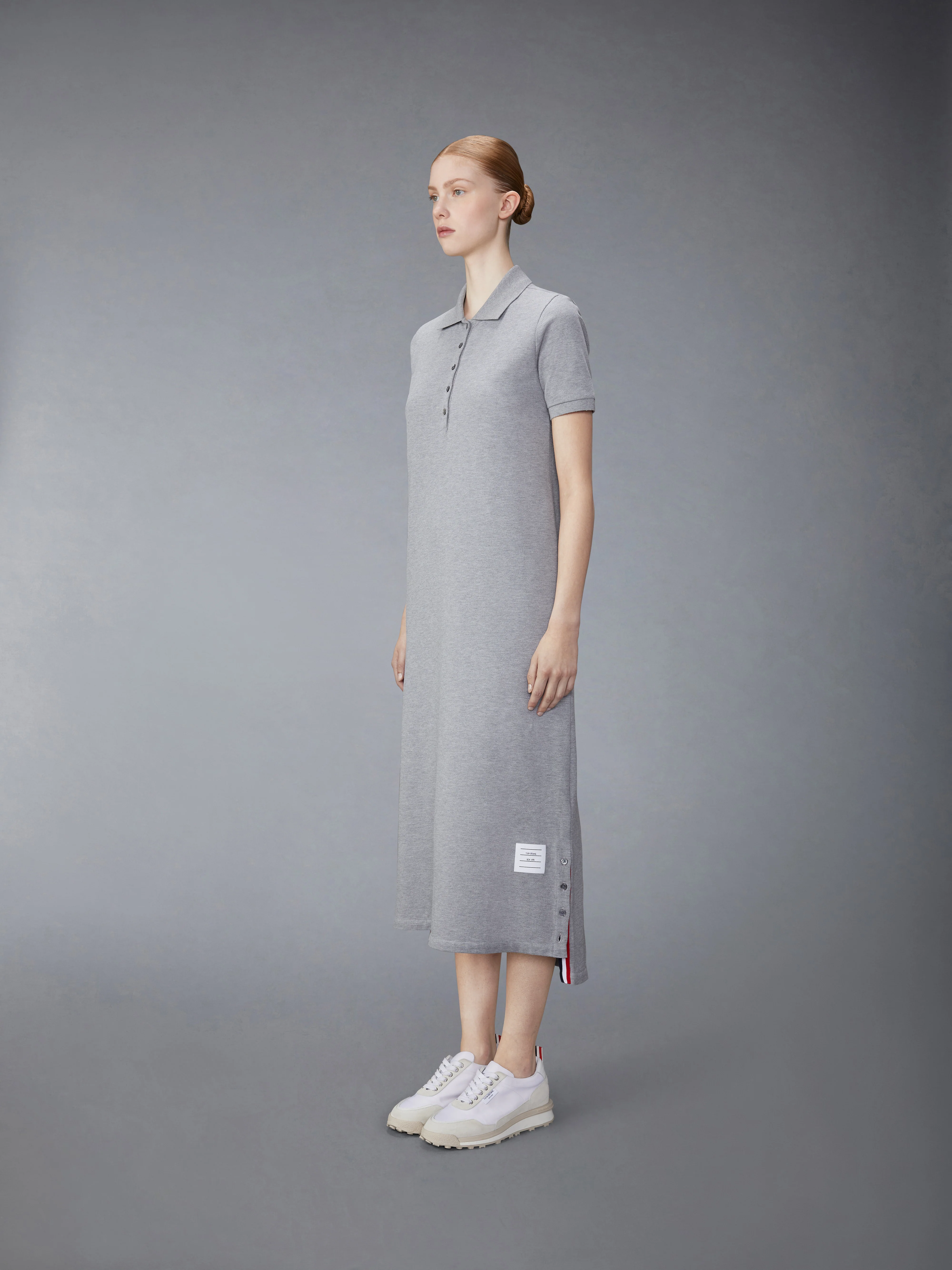 PIQUE RWB STRIPE POLO MIDI DRESS - Image 2