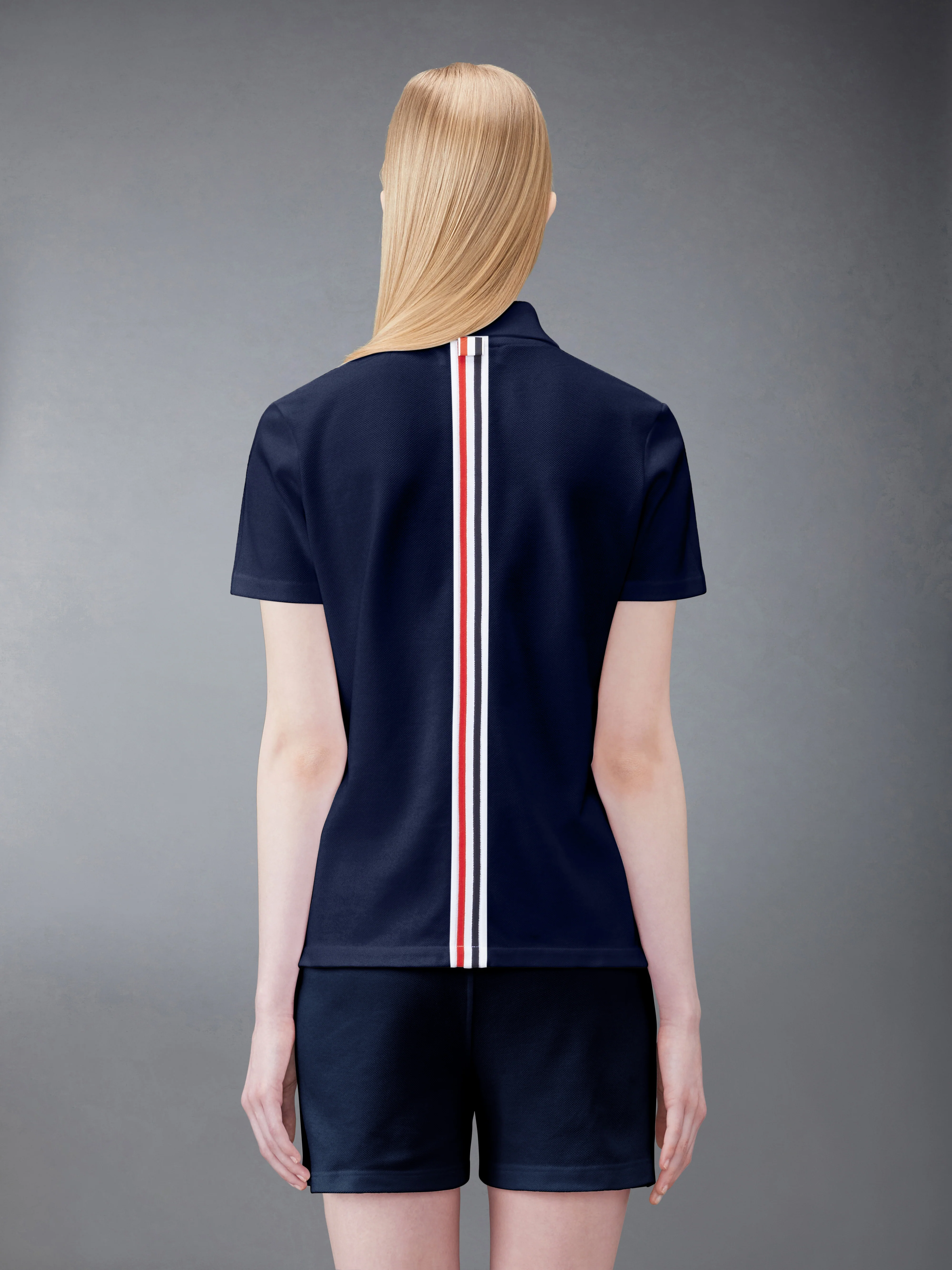 PIQUE RWB STRIPE RELAXED FIT POLO - Image 2