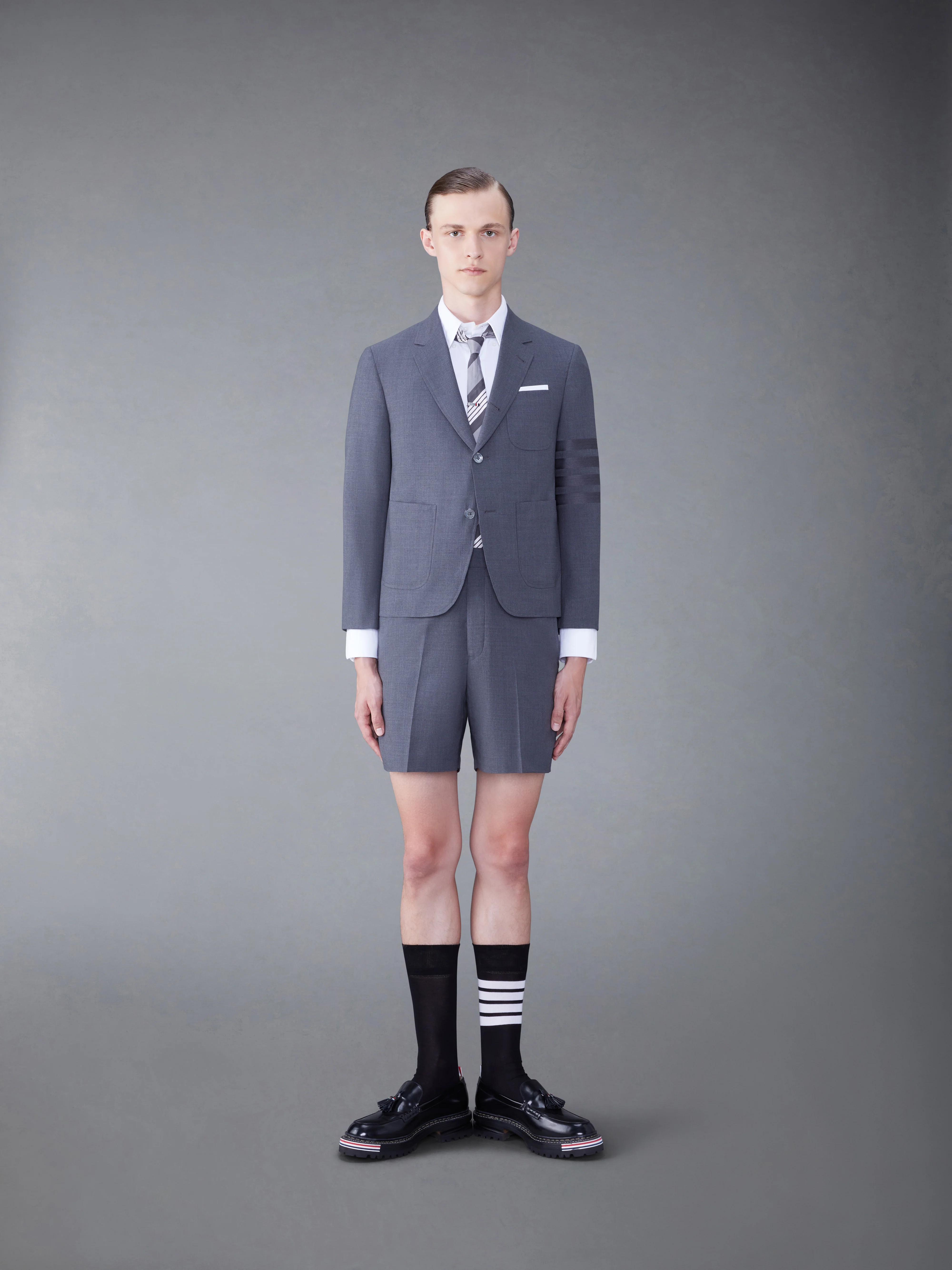 PLAIN WEAVE 4-BAR SACK SPORTCOAT - Image 3