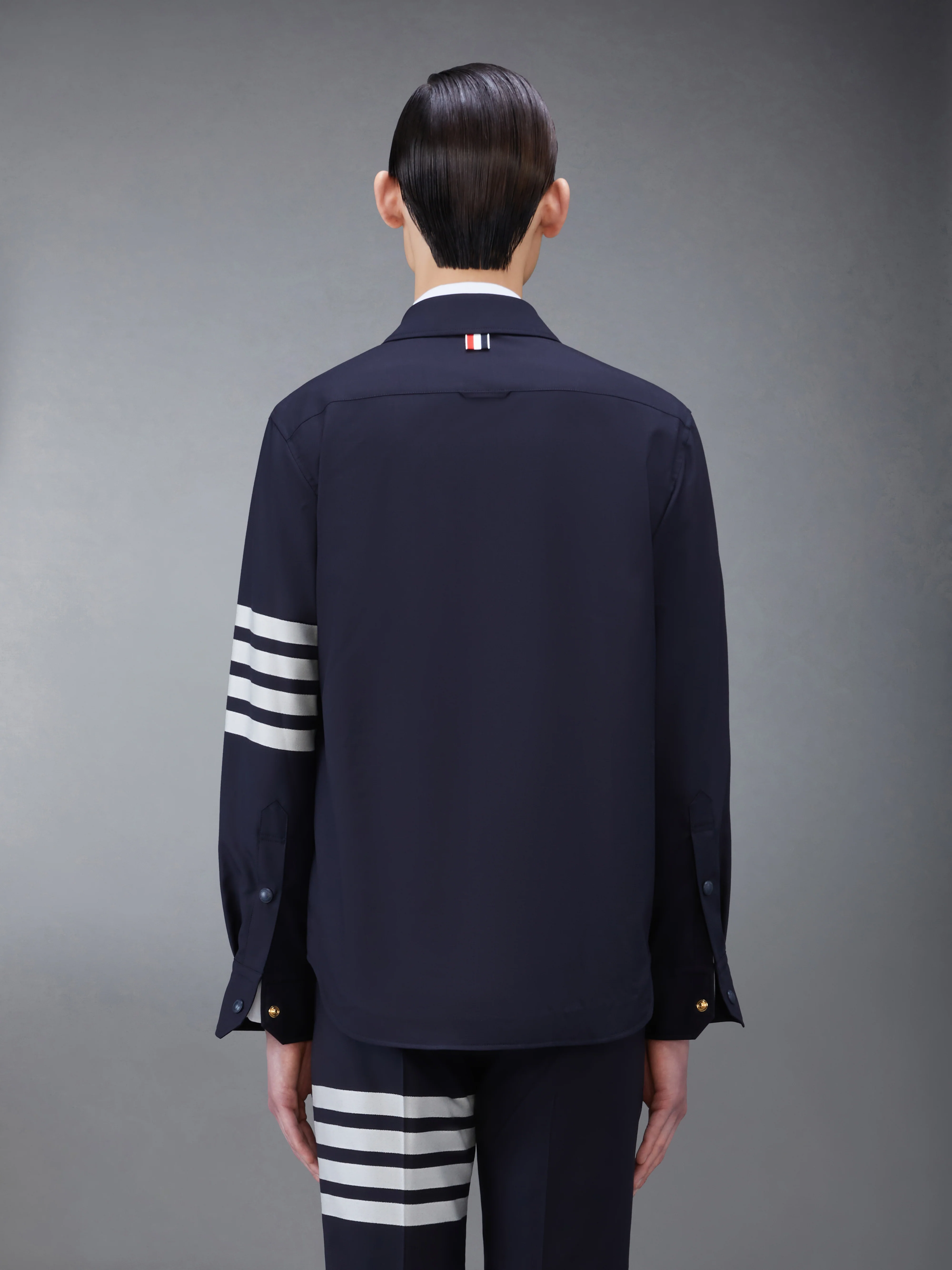 Plain Weave 4-Bar Shirt Jacket - Image 2