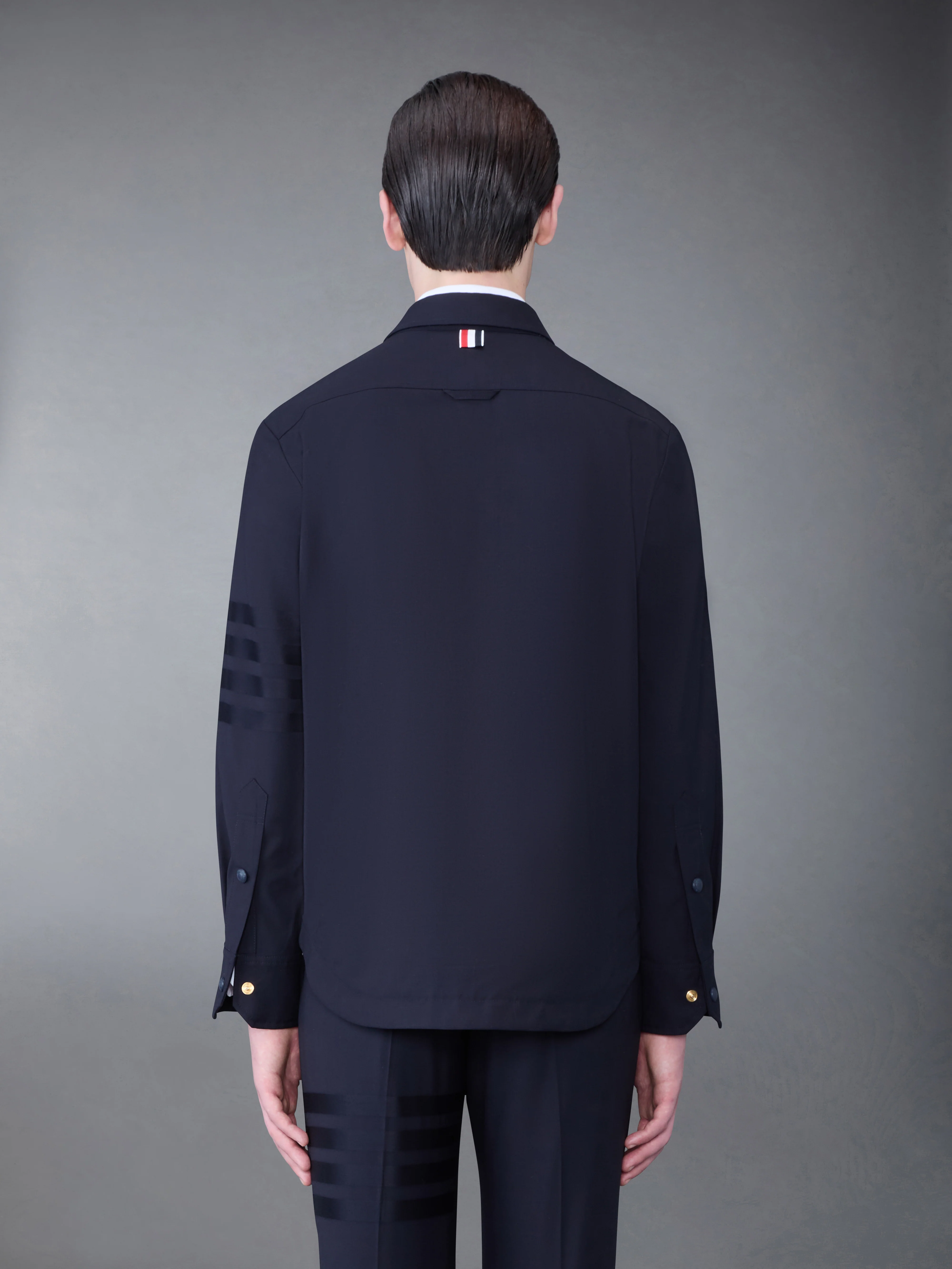 Plain Weave 4-Bar Shirt Jacket - Image 2