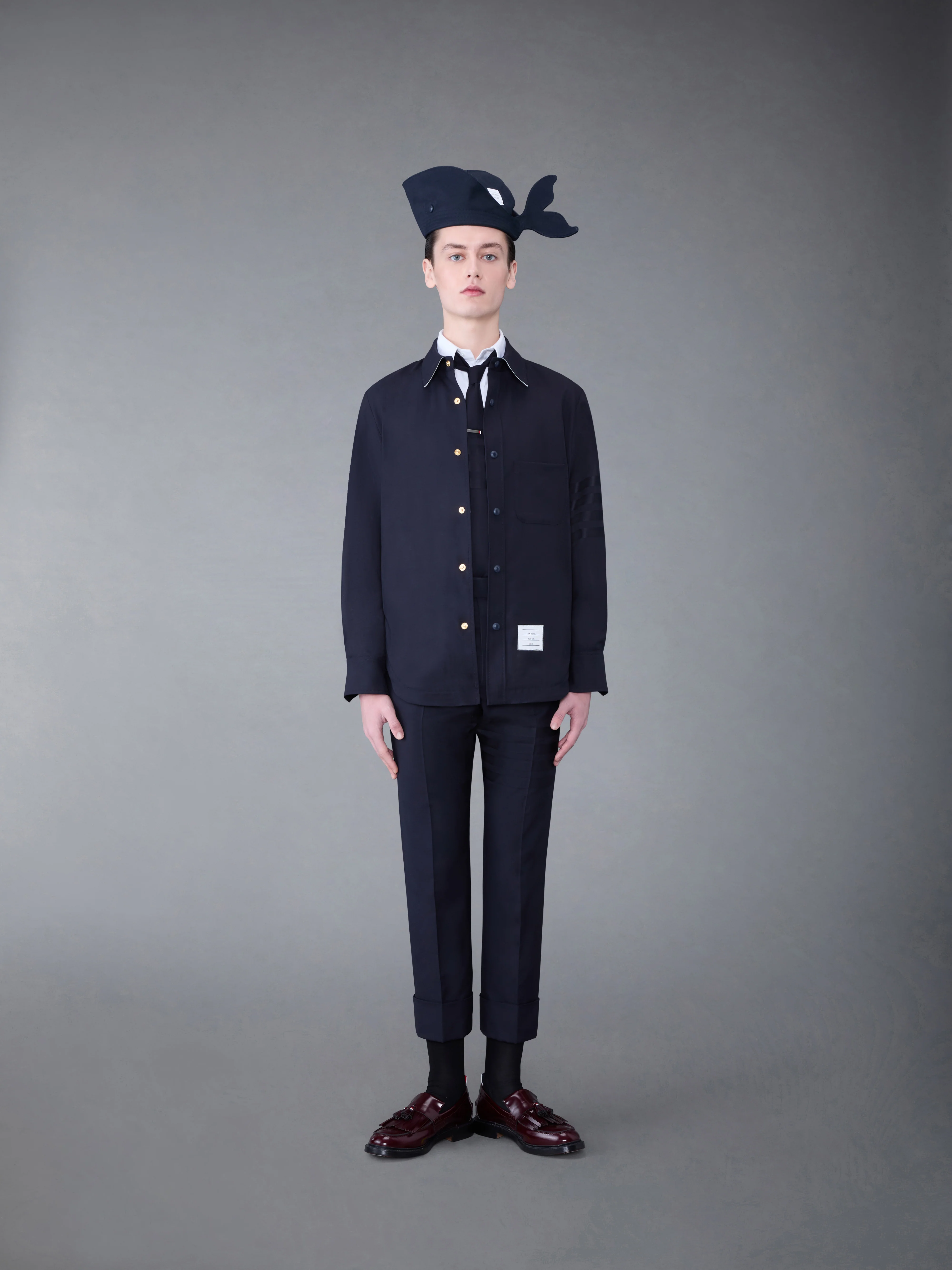 Plain Weave 4-Bar Shirt Jacket - Image 3