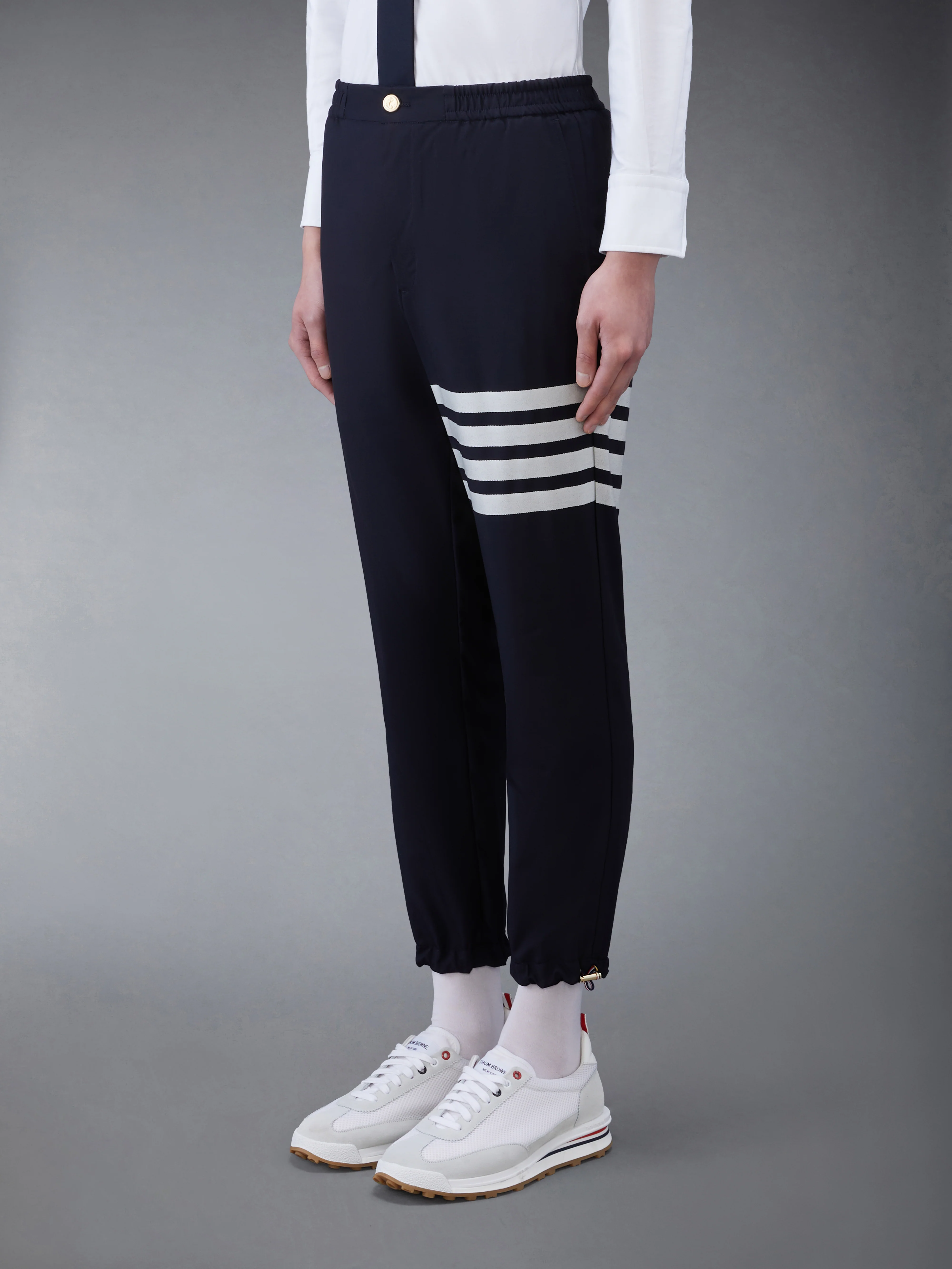 PLAIN WEAVE 4-BAR TRACK TROUSER - Image 2