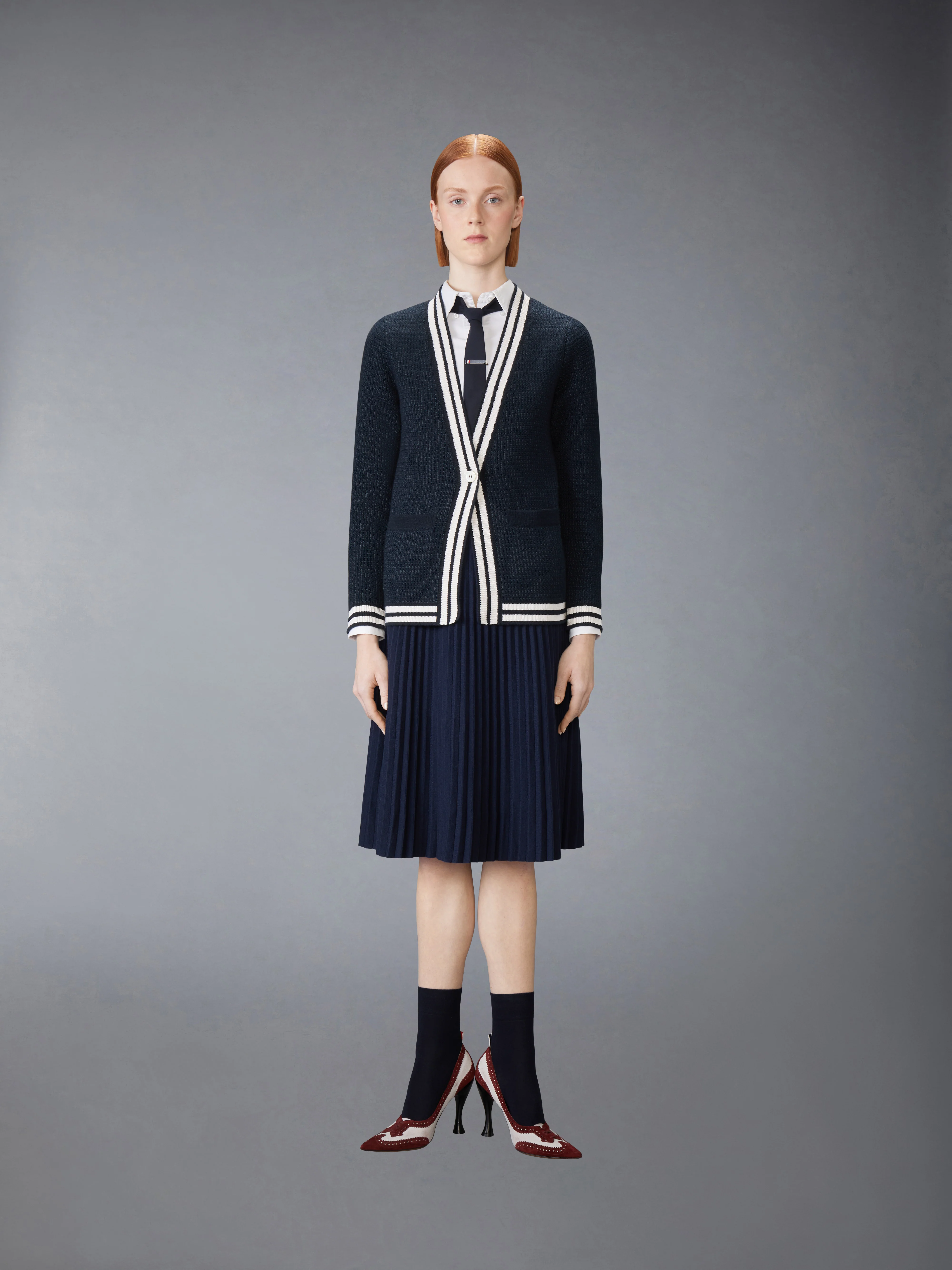 PLISSE MERINO WOOL SILK SKIRT - Image 4
