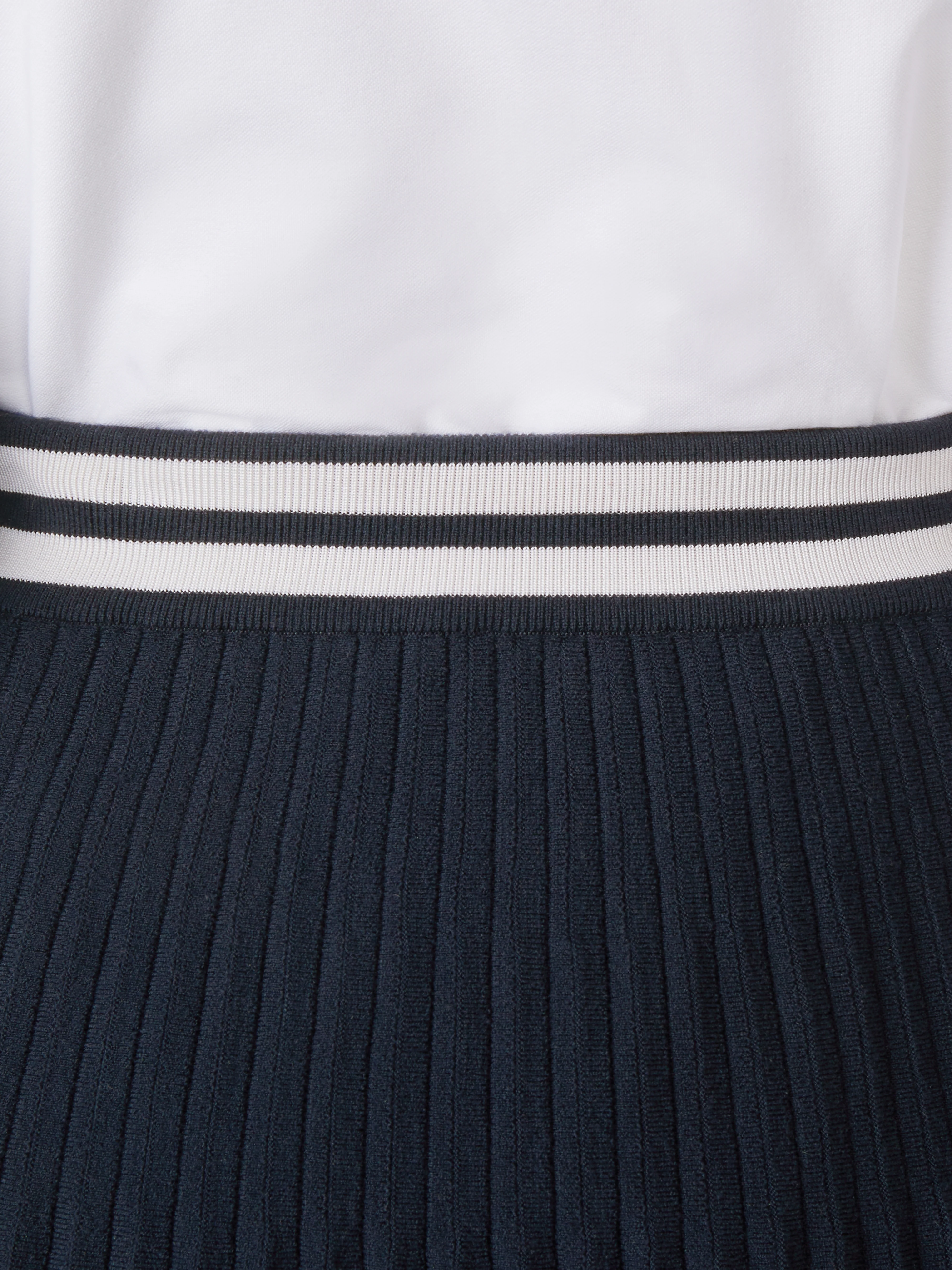 PLISSE MERINO WOOL SILK SKIRT - Image 5