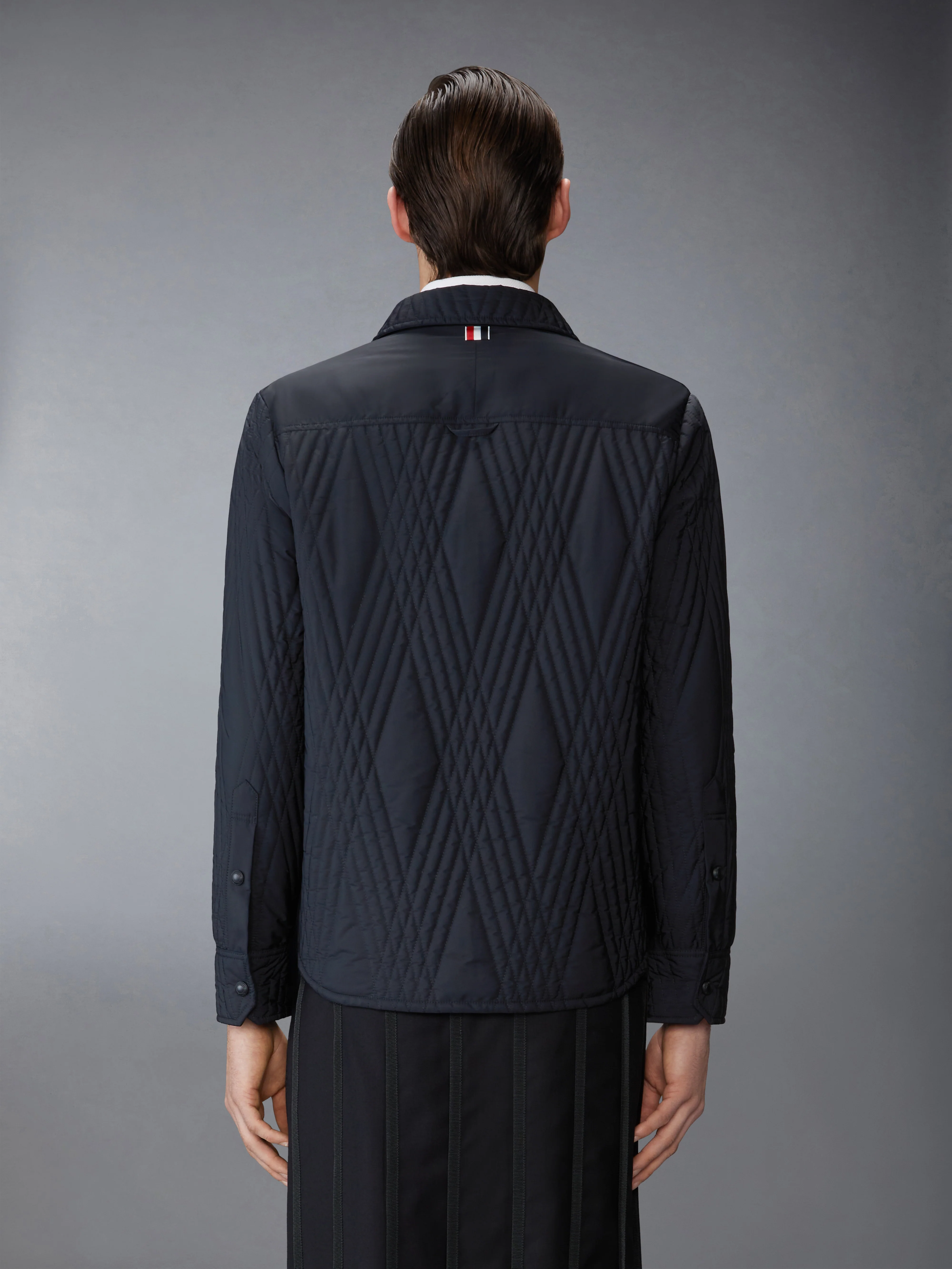 POLY TWILL ECO FILLED QUILTED OVERSIZE SHIRT - Image 2