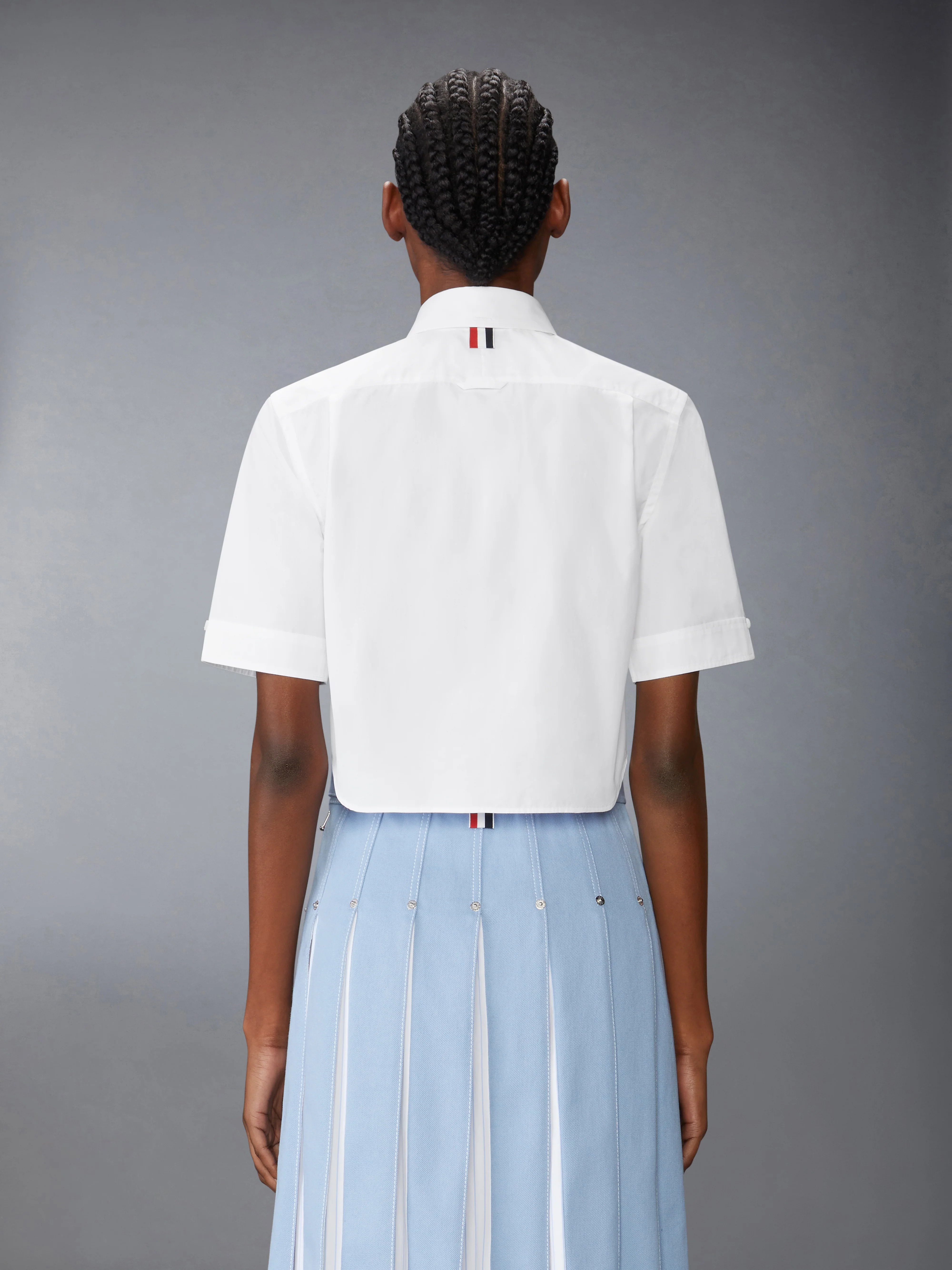 POPLIN CROPPED SHORT SLEEVE SHIRT - Image 2