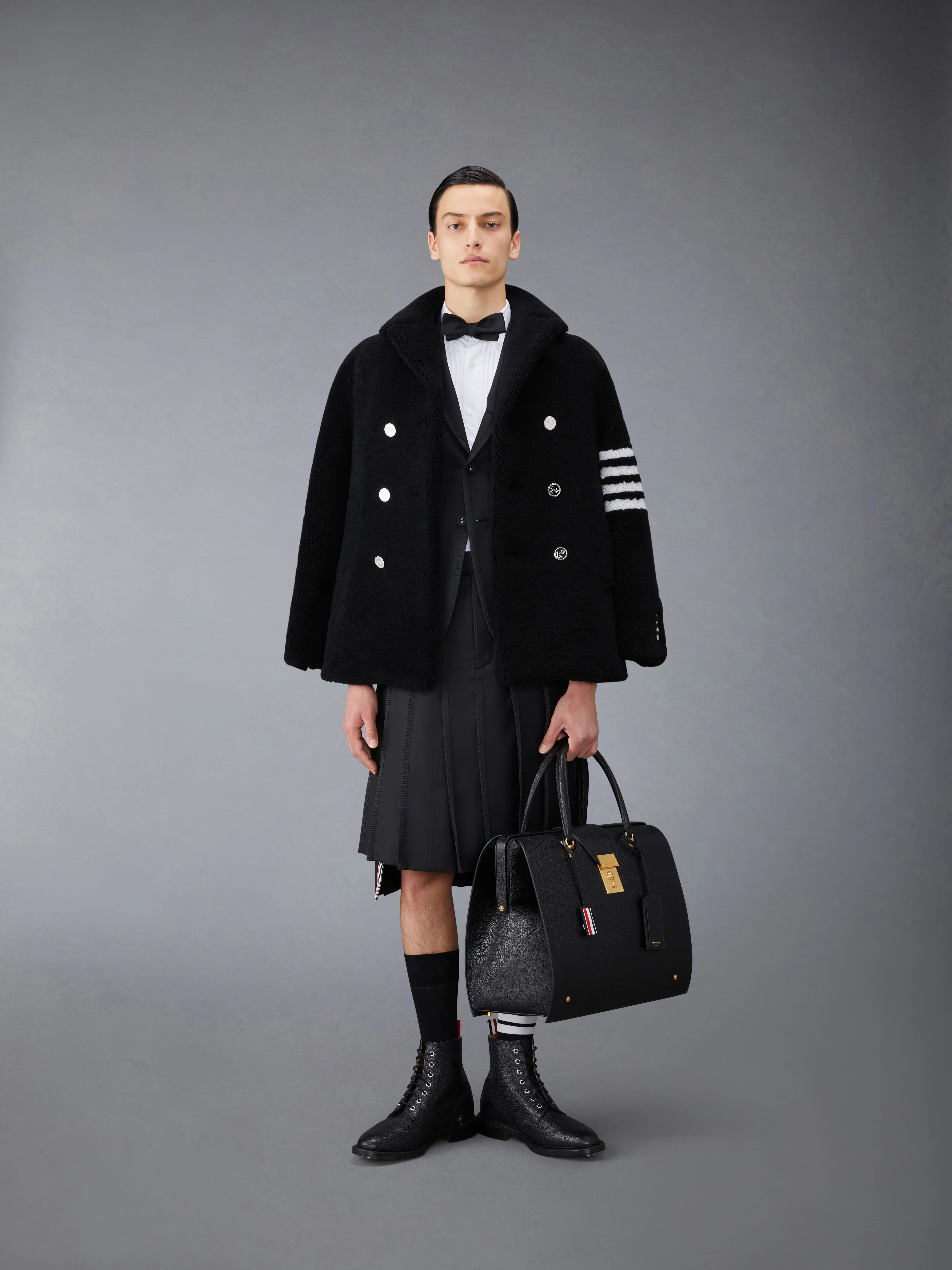 POPLIN FRENCH CUFF TUXEDO SHIRT - Image 5