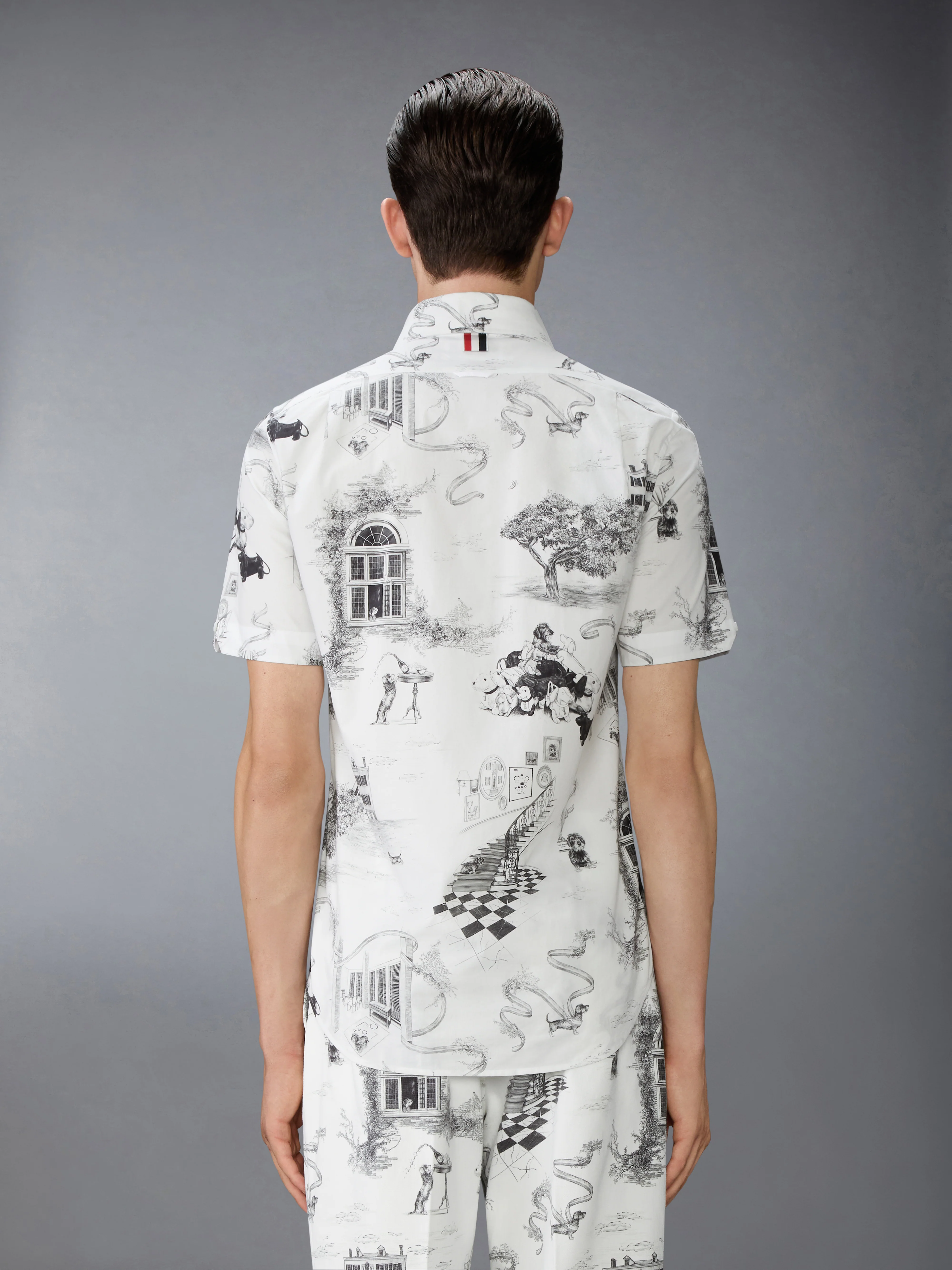 POPLIN HECTOR TOILE SHORT SLEEVE SHIRT - Image 3